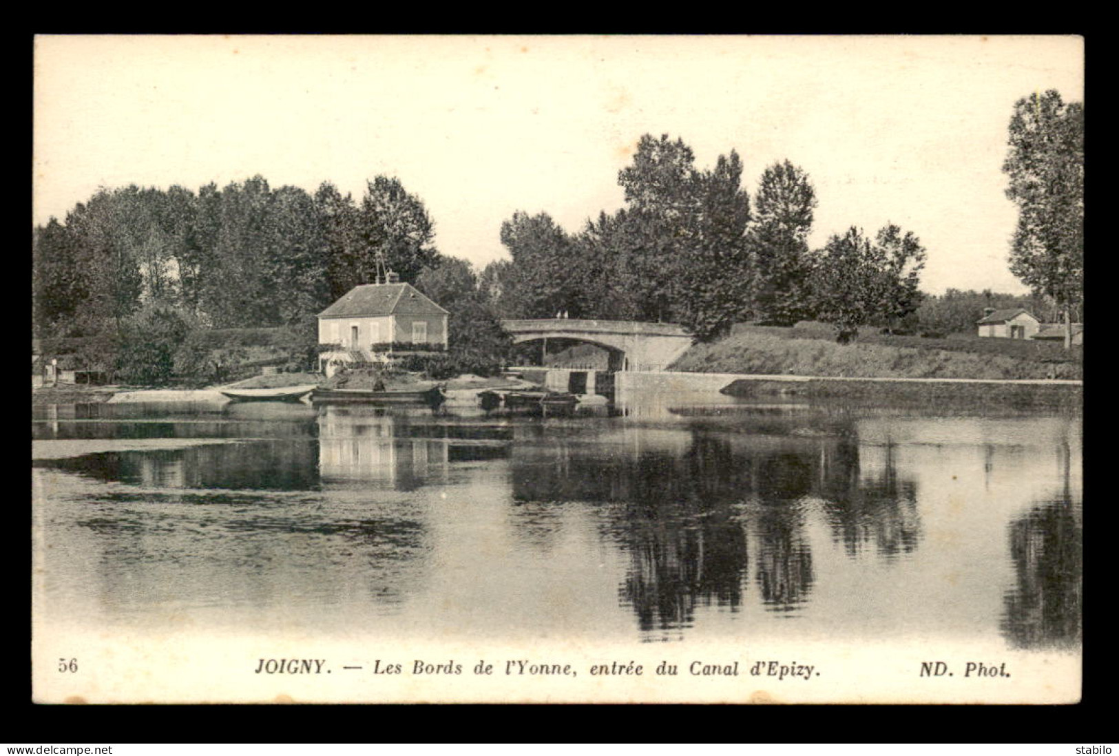 89 - JOIGNY - LES BORDS DE L'YONNE - ENTREE DU CANAL D'EPIZY - Joigny