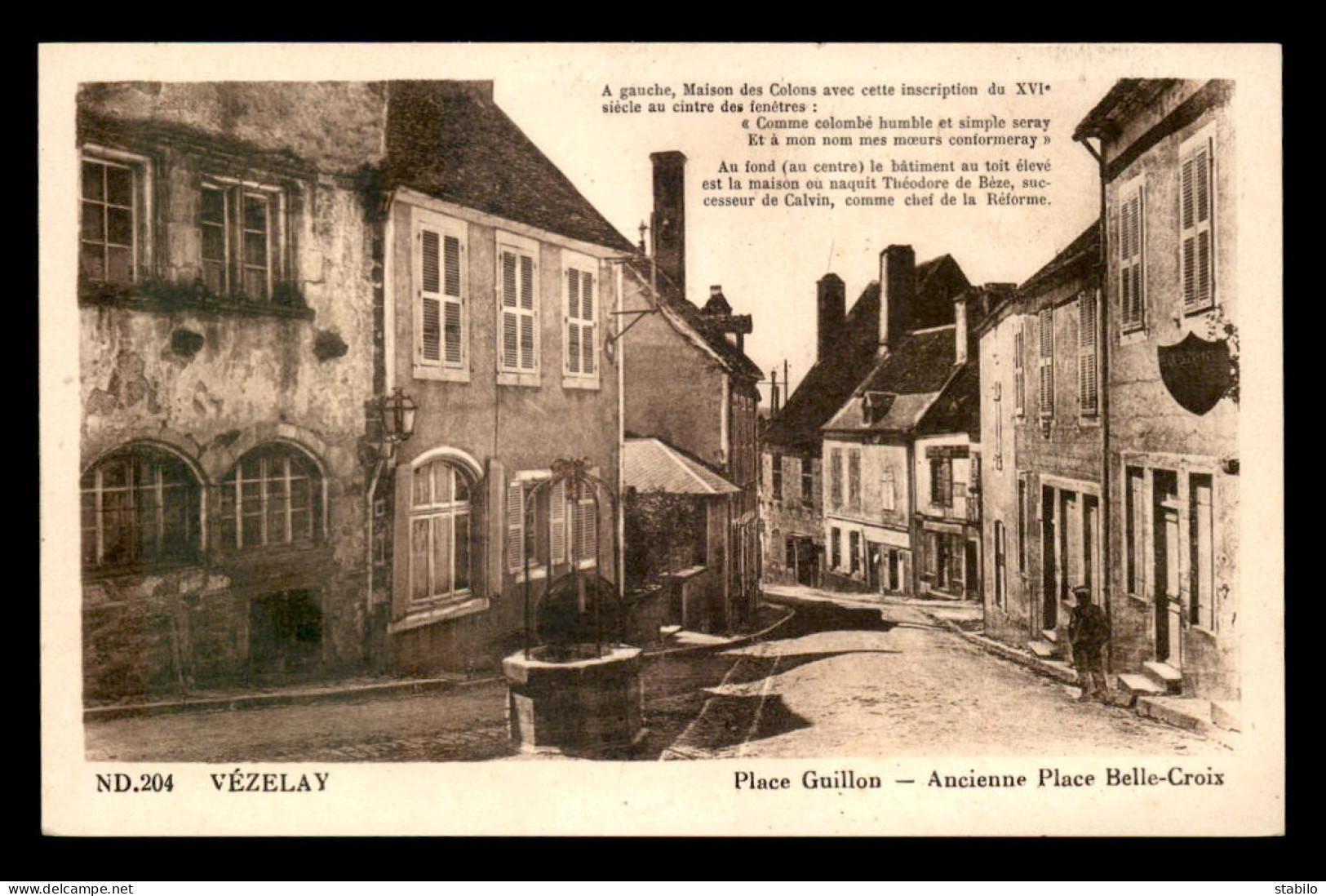 89 - VEZELAY - PLACE GUILLON - Vezelay