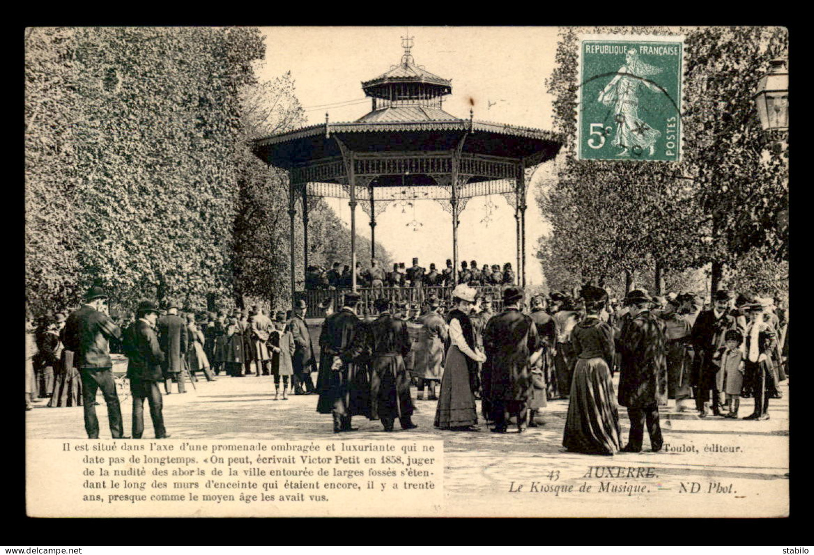 89 - AUXERRE - LE KIOSQUE DE MUSIQUE - Auxerre