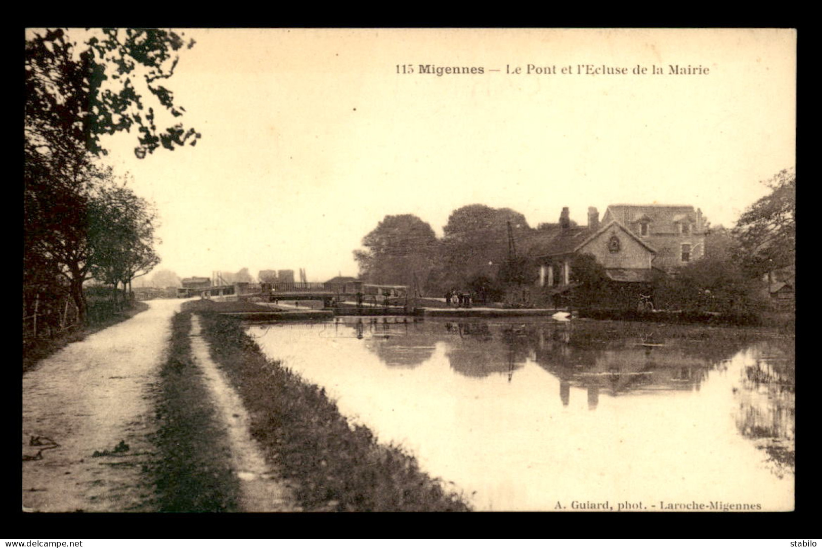 89 - MIGENNES - LE PONT ET L'ECLUSE DE LA MAIRIE - Migennes