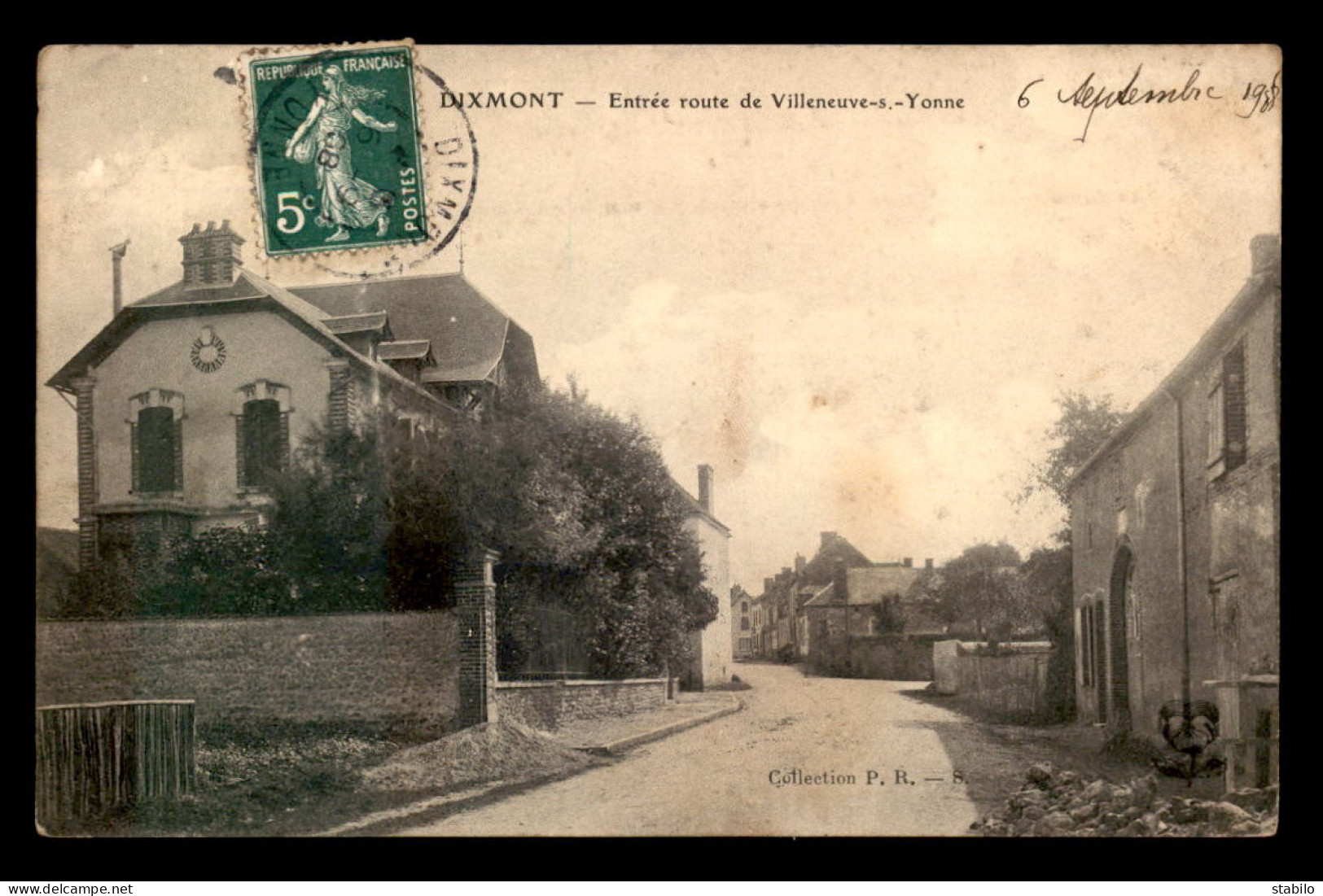 89 - DIXMONT - ENTREE ROUTE DE VILLENEUVE-SUR-YONNE - Dixmont