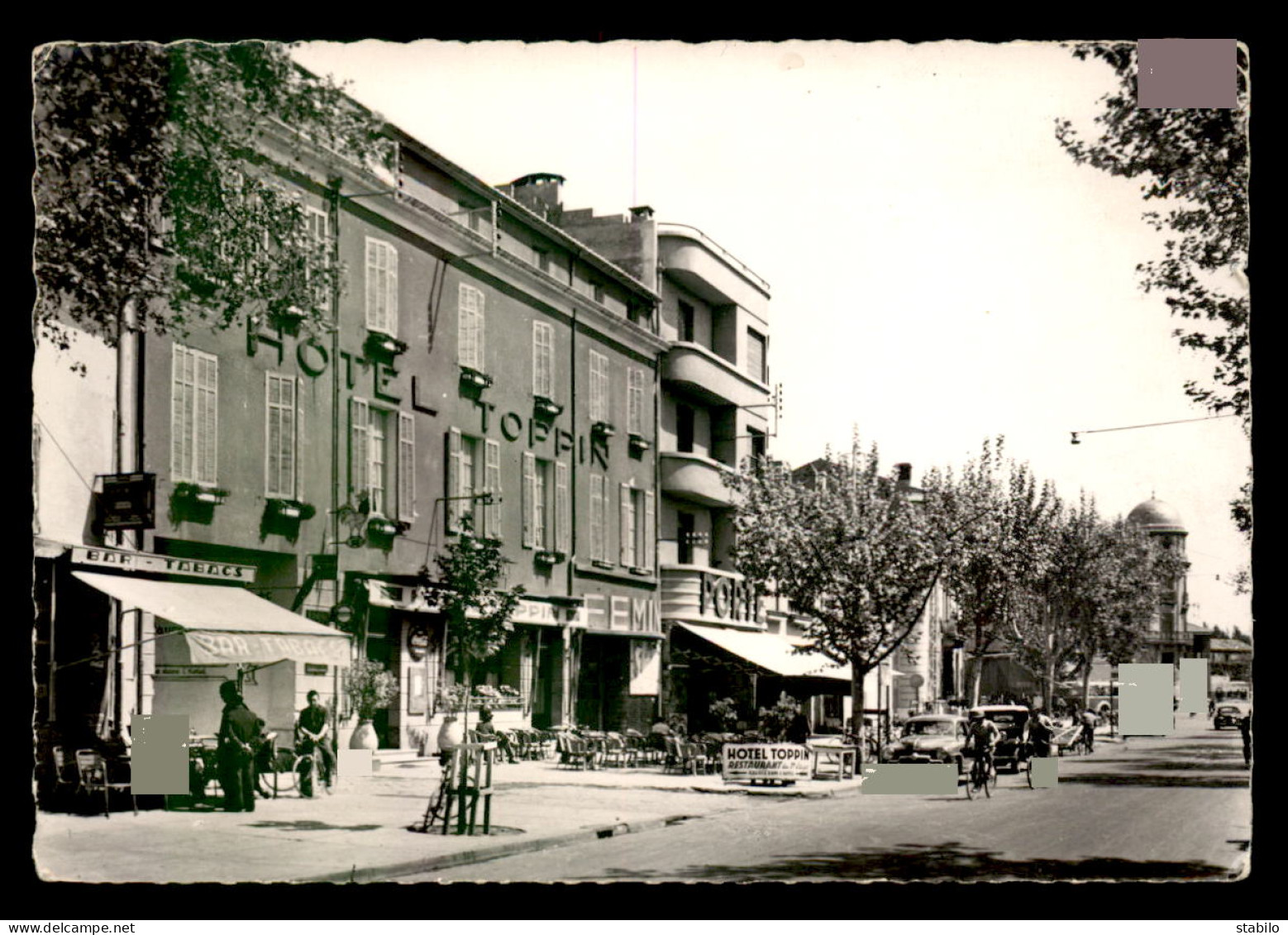 84 - CAVAILLON - COURS GAMBETTA ET L'HOTEL TOPPIN - Cavaillon