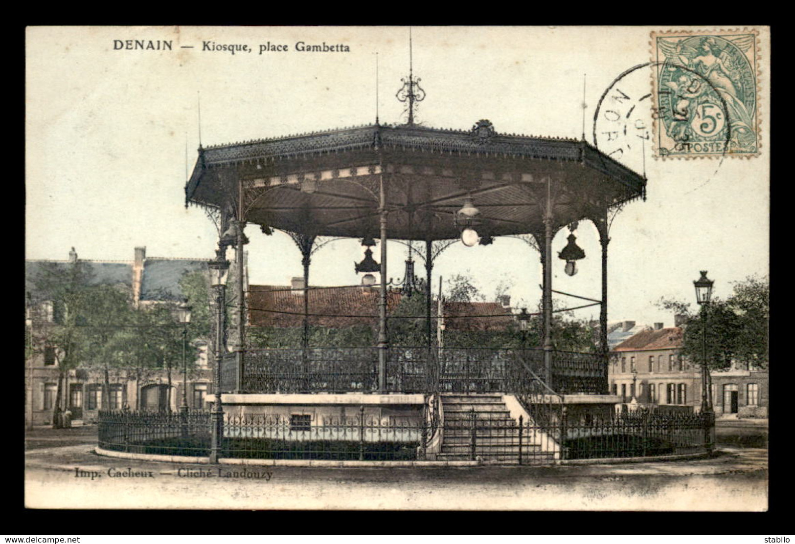 59 - DENAIN - LE KIOSQUE DE MUSIQUE PLACE GAMBETTA - Denain