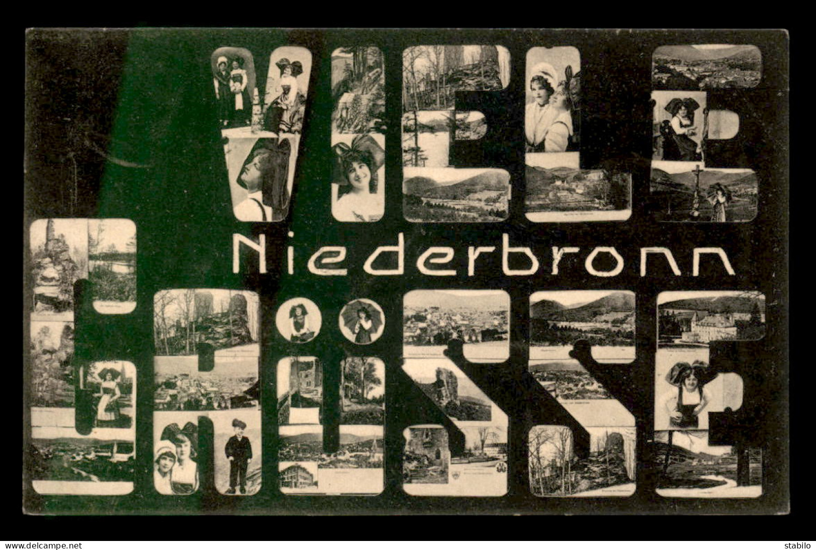 67 - NIEDERBRONN-LES-BAINS - VIELE GRUSSE - LETTRES MULTIVUES - Niederbronn Les Bains