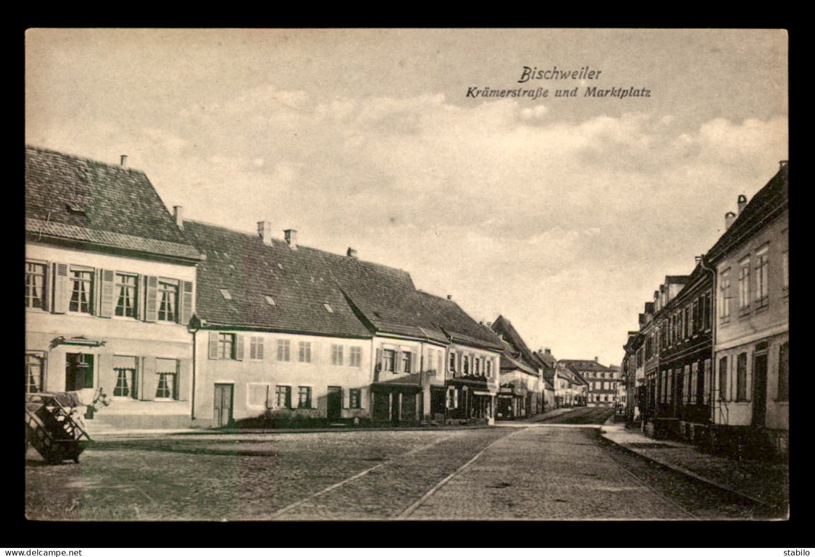 67 - BISCHWILLER - BISCHWEILER - KRAMENSTRASSE UND MARKTPLATZ - Bischwiller