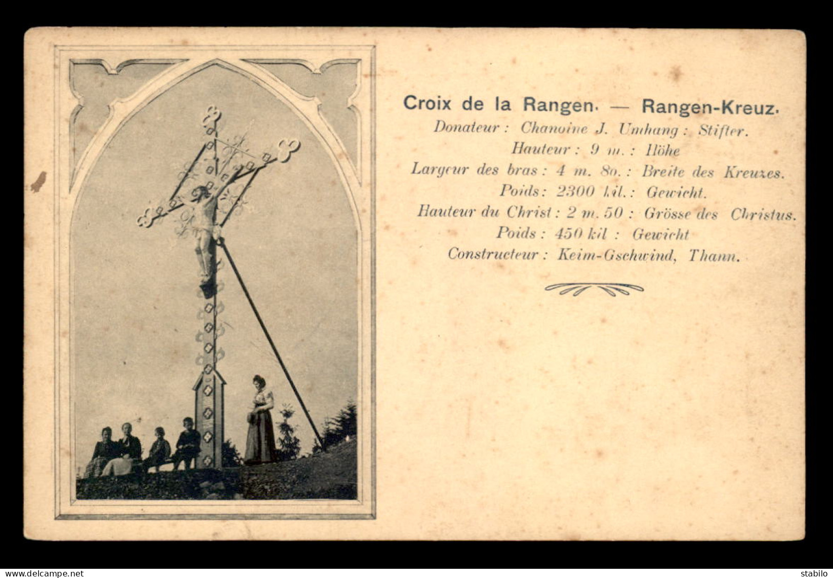 68 - CROIX DE LA RANGEN - Autres & Non Classés