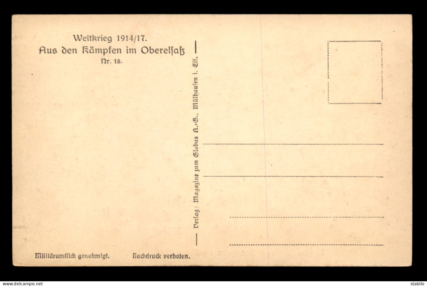 68 - CERNAY -  SENNHEIM - VUE GENERALE EN 1915 - Cernay