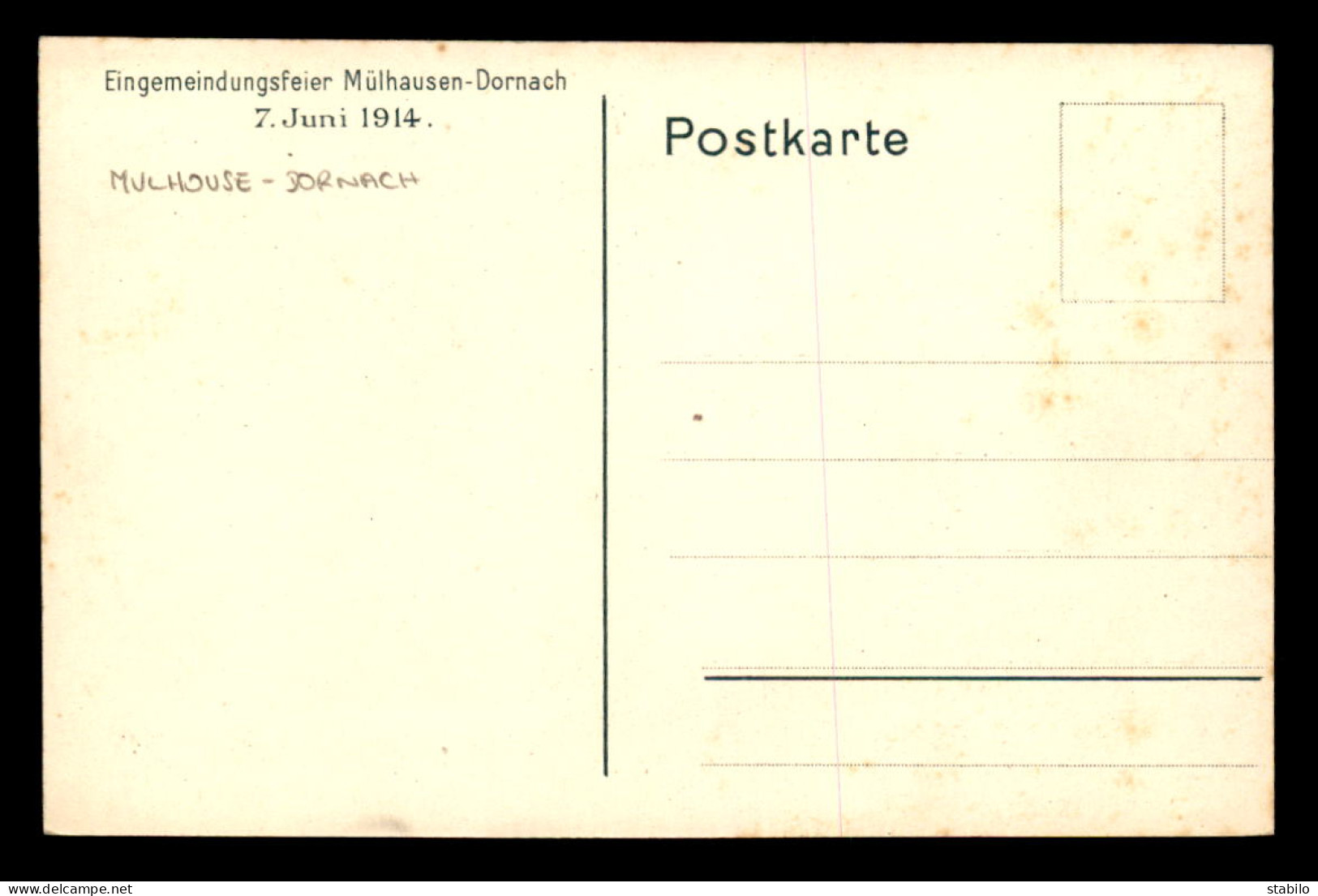 68 - MULHOUSE-DORNACH - ILLUSTRATEUR BECKER - 7 JUIN 1914 - Mulhouse