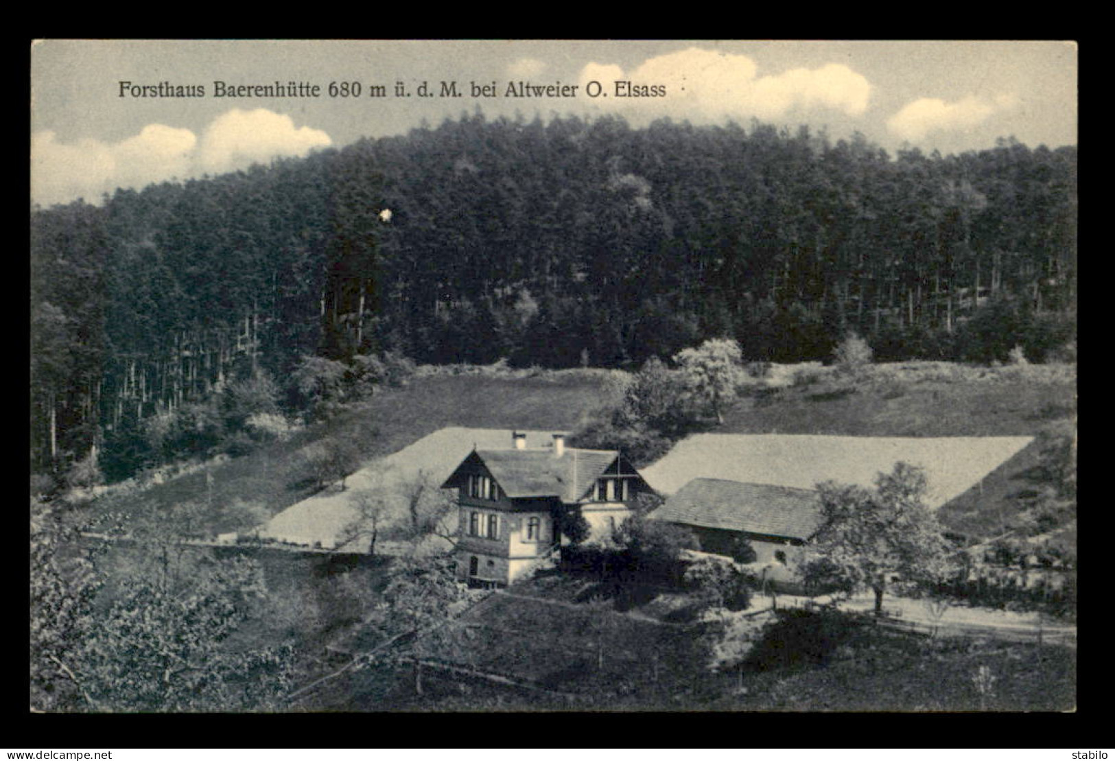 68 - ENVIRONS DE RIBEAUVILLE - MAISON FORESTIERE BAERENHUTTE - GASTWIRTSCHAFT GANTZ - Otros & Sin Clasificación