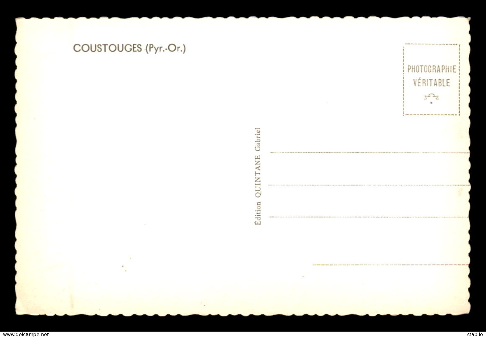 66 - COUSTOUGES - L'EGLISE - Altri & Non Classificati