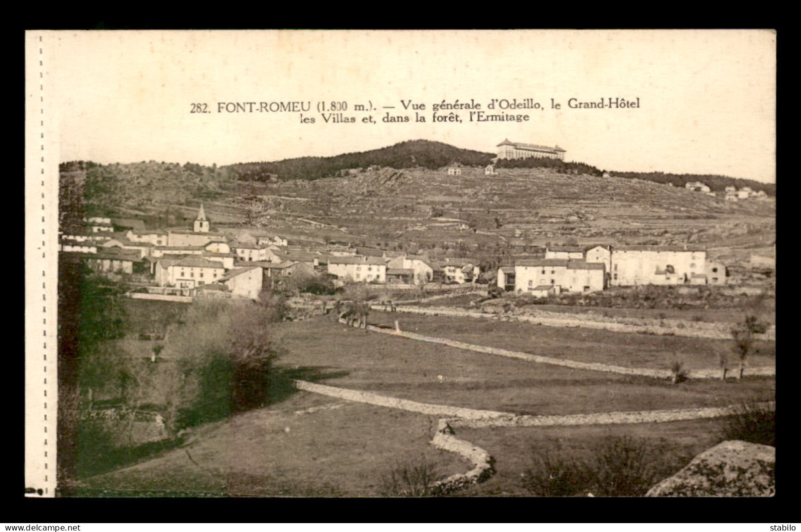 66 - FONT-ROMEU - VUE GENERALE D'ODEILLON, LE GRAND HOTEL, LES VILLAS ET L'ERMITAGE - Altri & Non Classificati