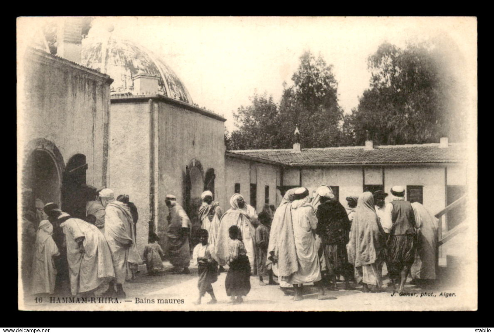 ALGERIE - HAMMAM-R'HIRA - BAINS MAURES - EDITEUR GEISER  - Other & Unclassified