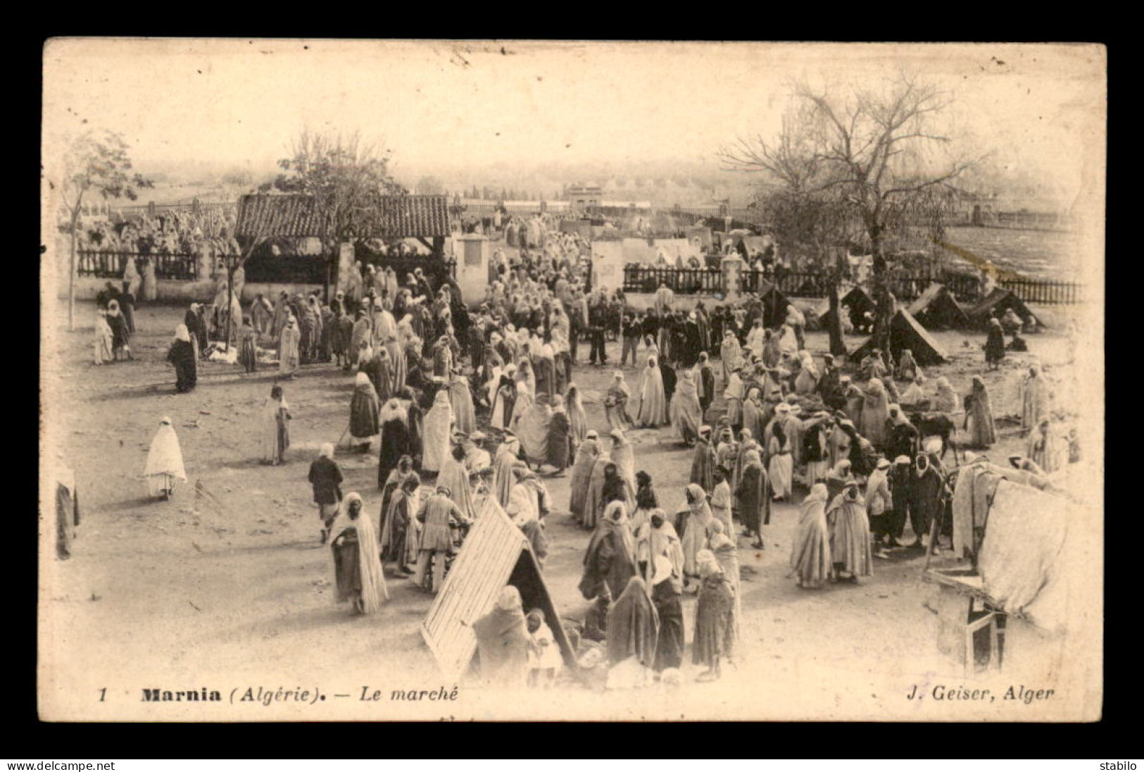 ALGERIE - MARNIA - LE MARCHE - EDITEUR GEISER - Sonstige & Ohne Zuordnung