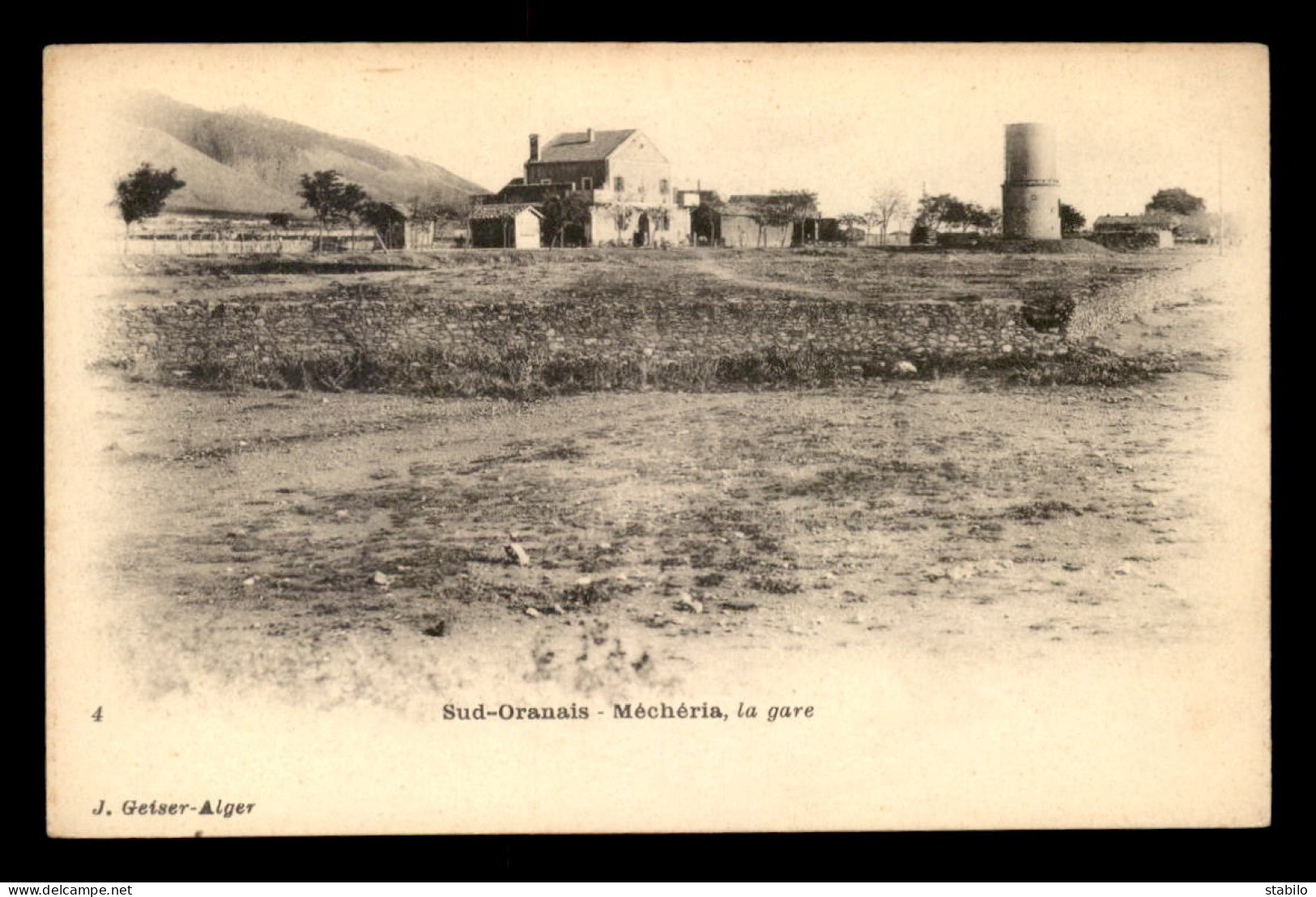 ALGERIE - SAHARA - MECHERIA - LA GARE - EDITEUR GEISER - Sonstige & Ohne Zuordnung