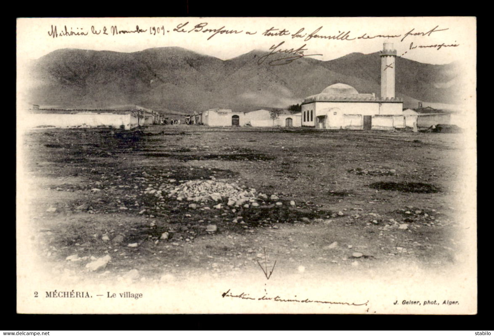 ALGERIE - SAHARA - MECHERIA - LE VILLAGE - EDITEUR GEISER - Autres & Non Classés