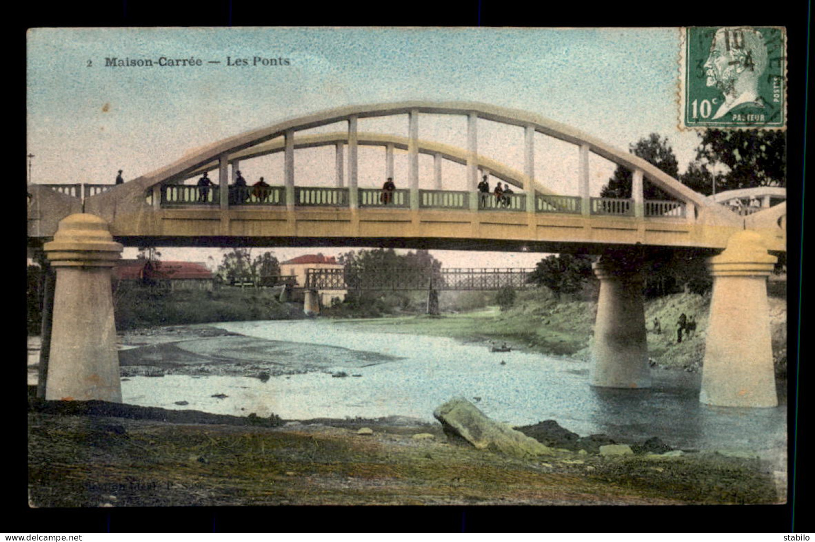 ALGERIE - MAISON CARREE - LES PONTS - CARTE COLORISEE - Other & Unclassified