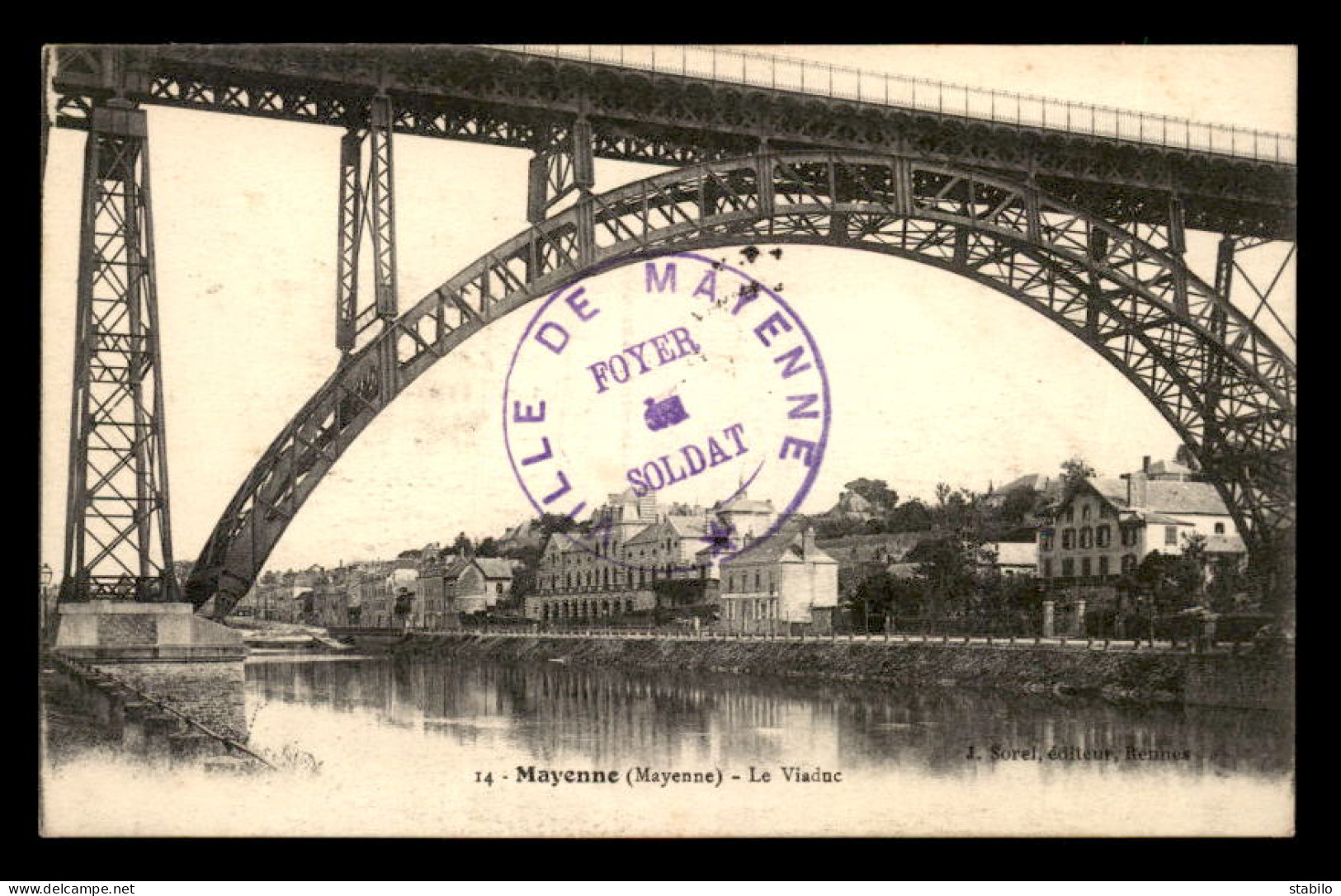 MAYENNE - CACHET DU FOYER DU SOLDAT - Guerra De 1914-18