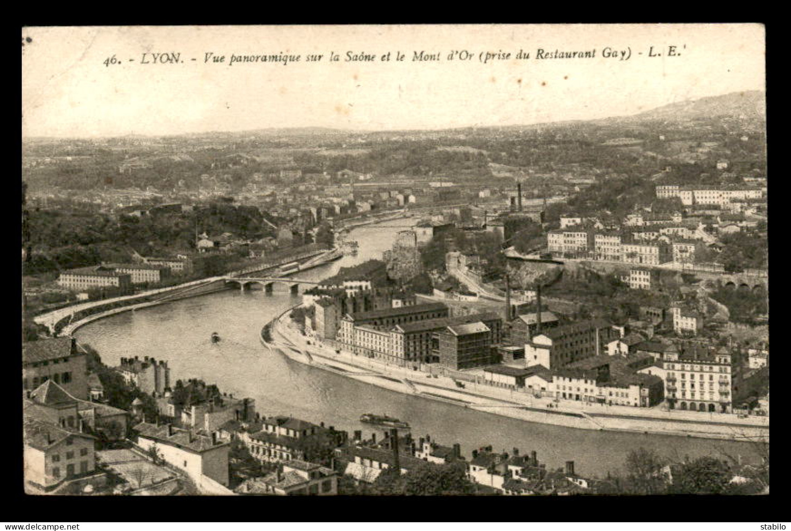 CACHET HOPITAL AUXILIAIRE N°5 - 1 COURS DES CHARTREUX - LYON  - Oorlog 1914-18