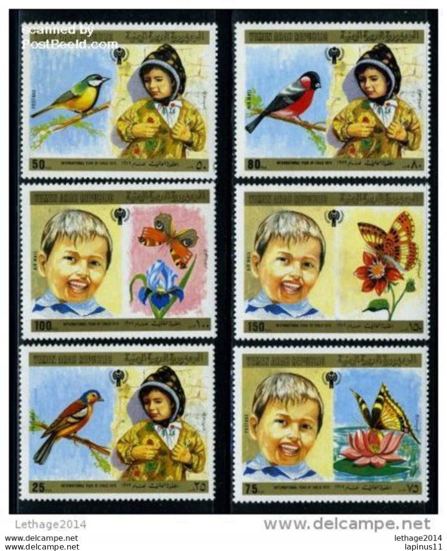 STAMPS يمني Yemen 1980 Airmail - International Year Of The Child + 2 Blocks MNF And Complete MNH Set Rare - Yémen