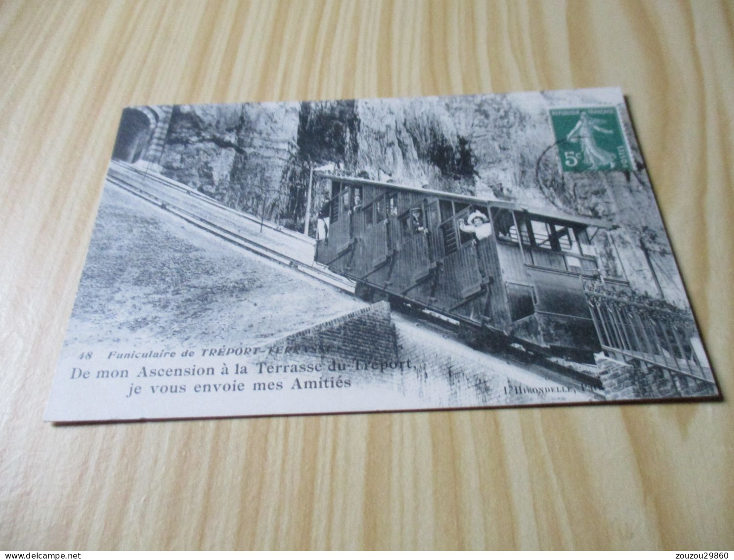 CPA Le Tréport (76).Funiculaire De Tréport-Terrasse - Carte Animée. - Le Treport