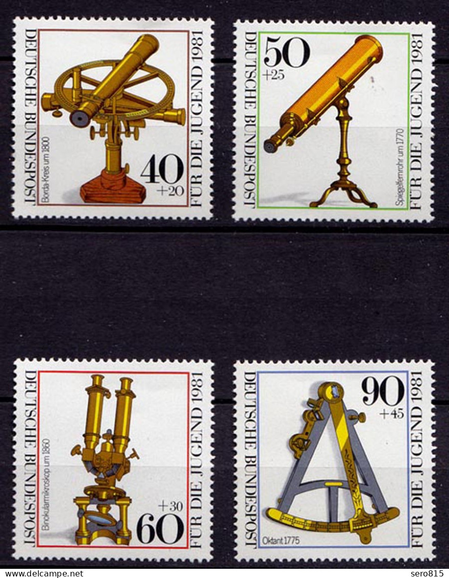 Germany BRD 1981 Mi 1090-93 ** MNH Optische Instrumente - Optical Instruments - Other & Unclassified