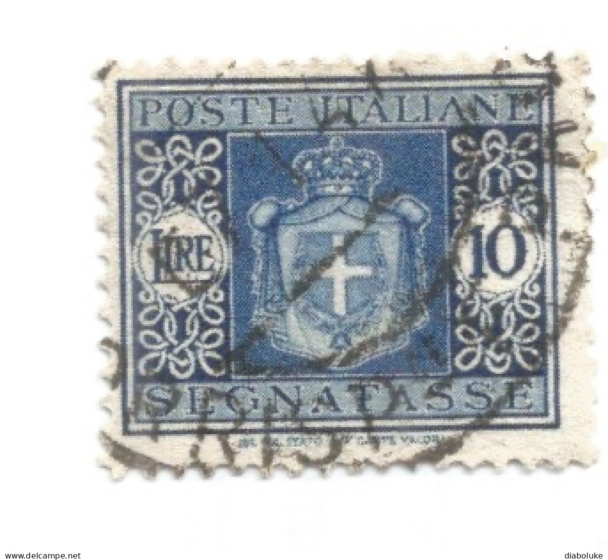 (REGNO D'ITALIA) 1945, SEGNATASSE, STEMMA SENZA FASCI - 8 francobolli usati