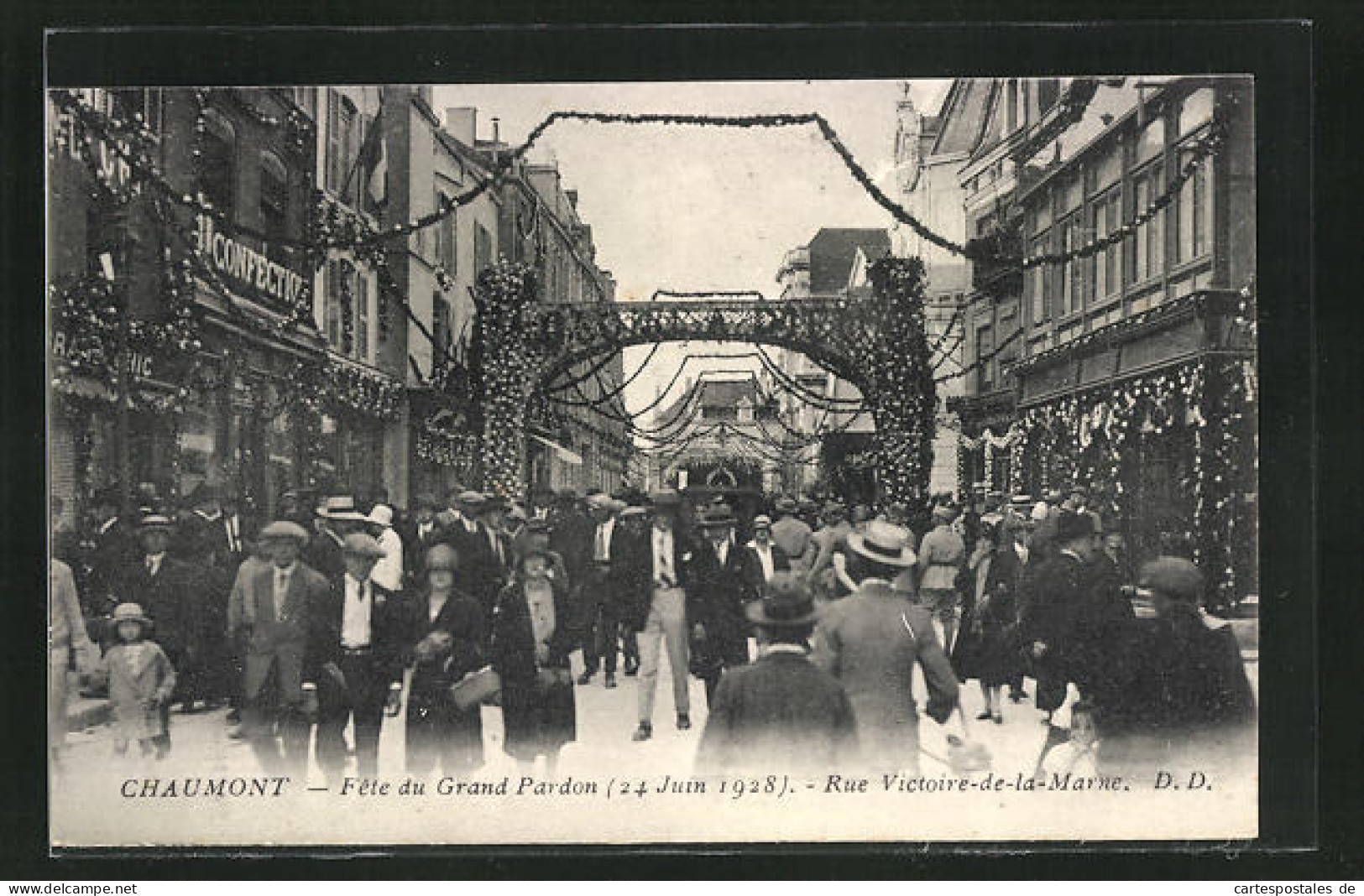 CPA Chaumont, Fête Du Grand Pardon 1928, Rue Victoire-de-la-Marne  - Chaumont