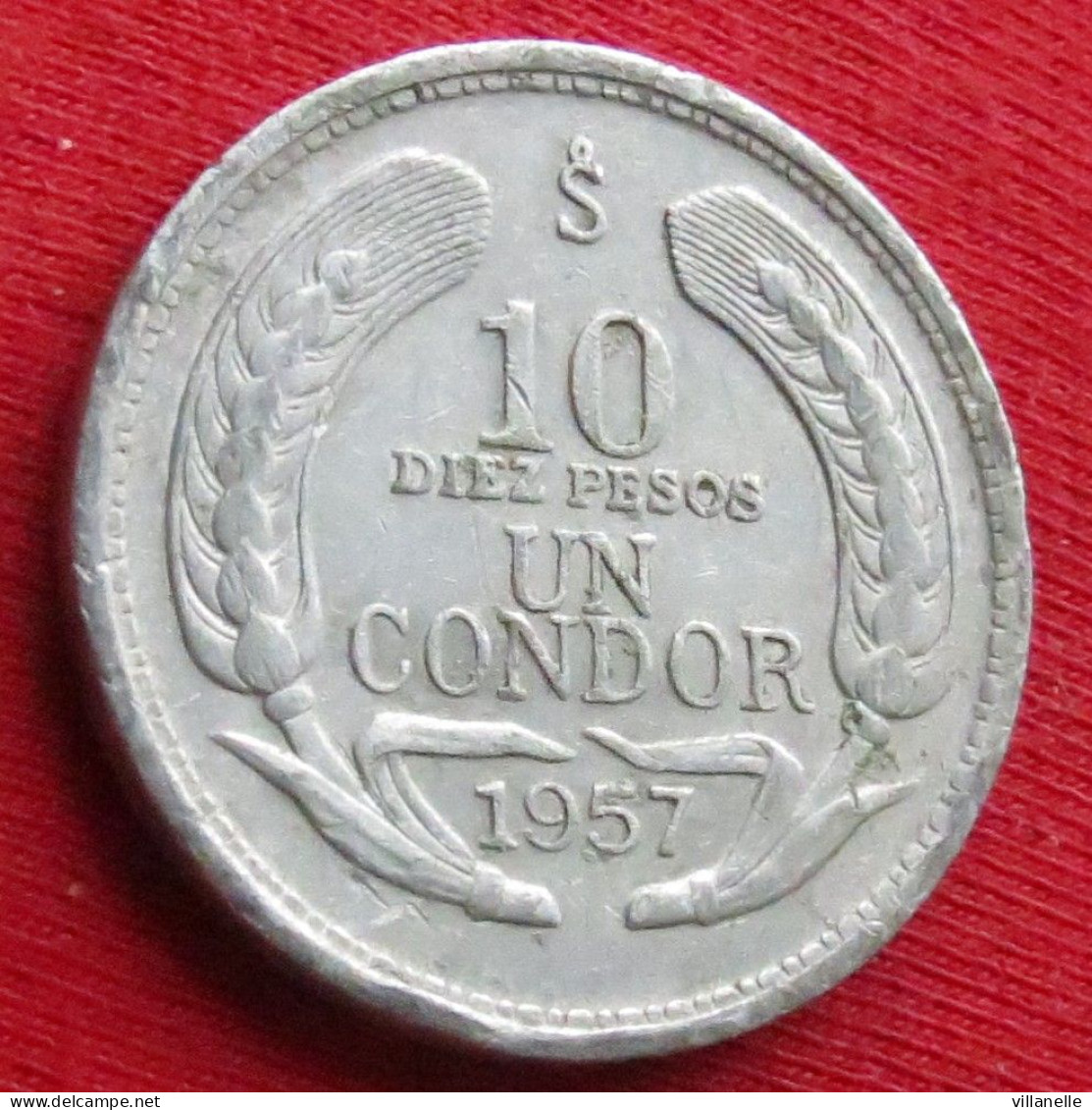 Chile 10 Peso 1 Condor 1957 Chili  W ºº - Chili