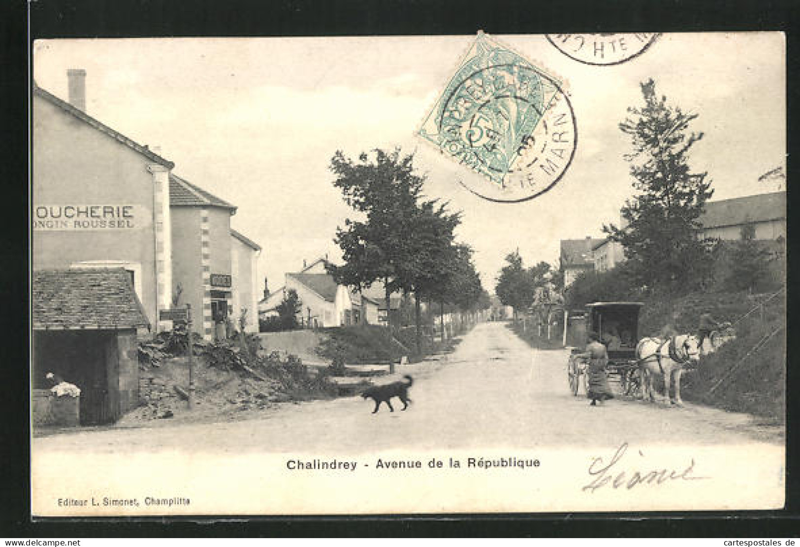 CPA Chalindrey, Avenue De La République  - Chalindrey