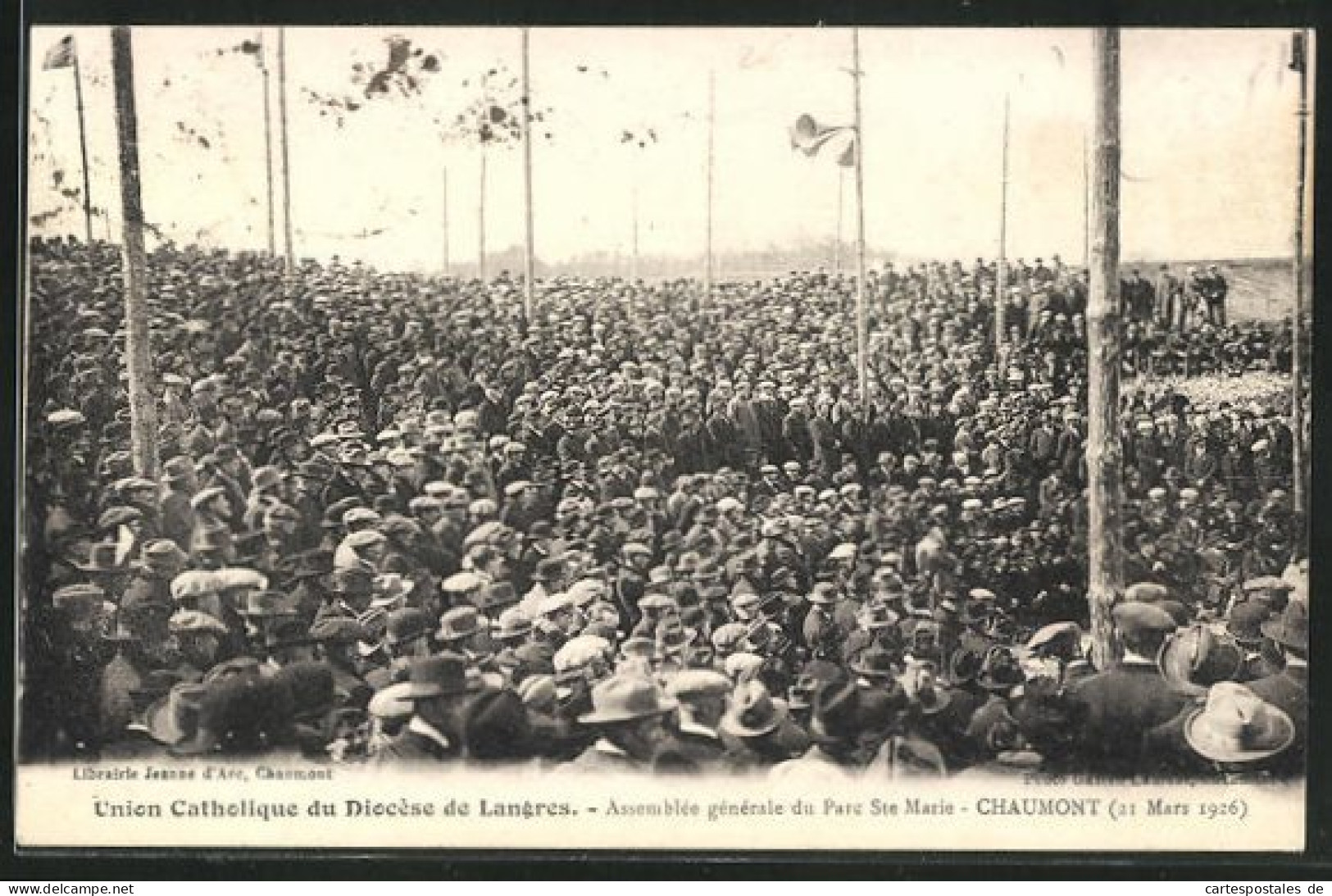CPA Chaumont, Union Catholique Du Diocèse, Assemblée Générale Du Parc Ste Marie 1926  - Chaumont