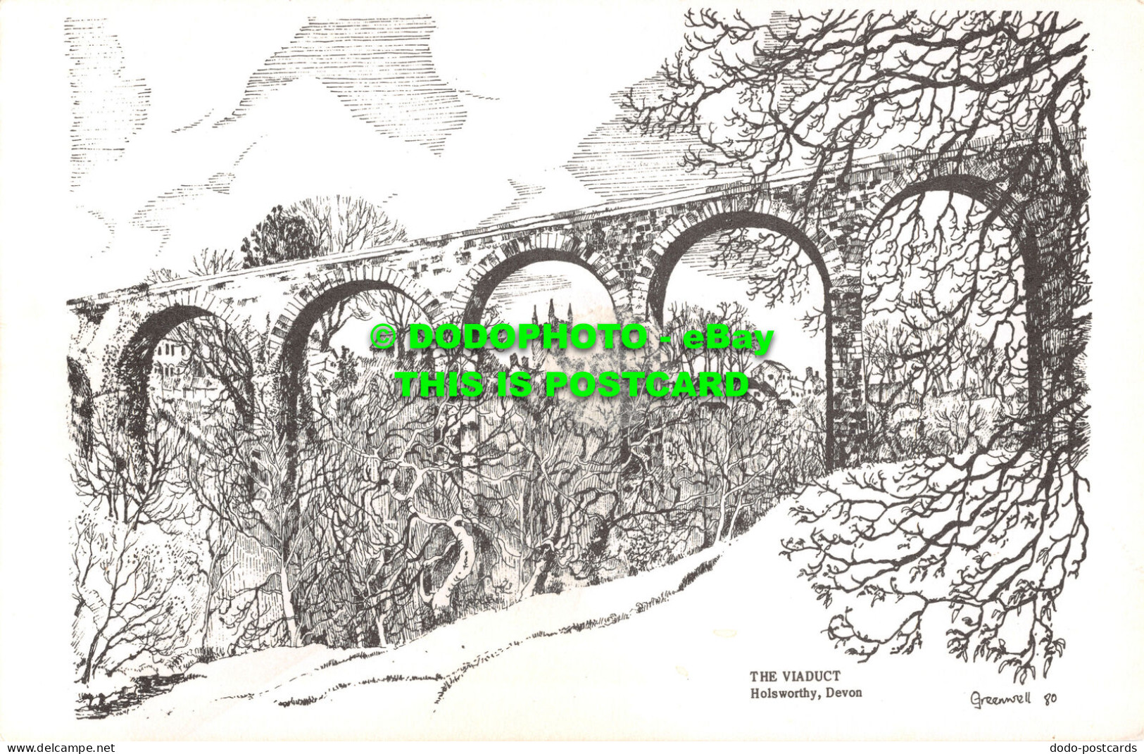 R522669 Devon. The Viaduct. Holsworthy. Greenwell - Monde