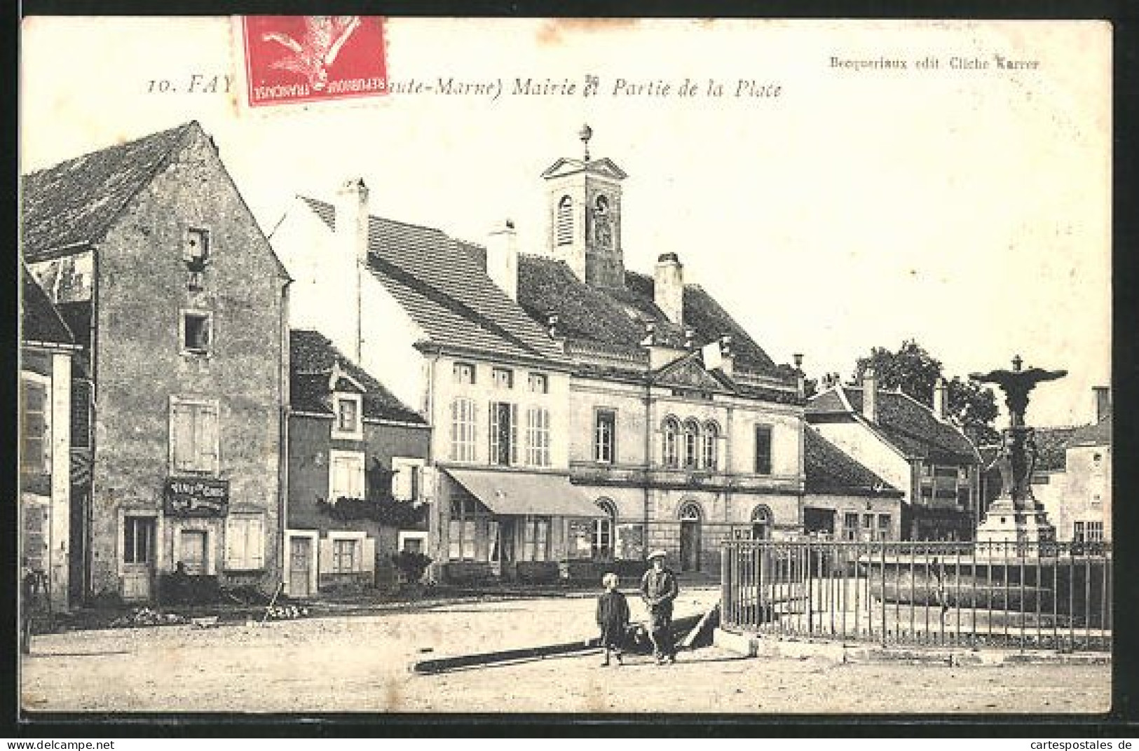 CPA Fays-Billot, Mairie Et Partie De La Place  - Other & Unclassified