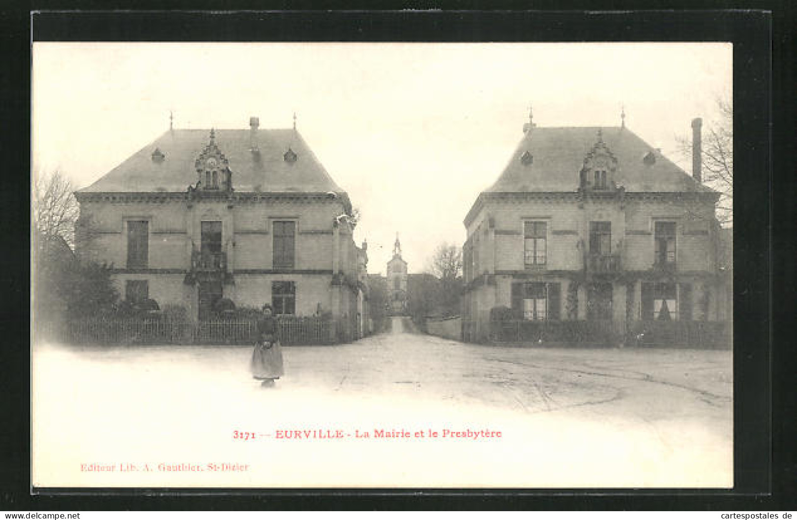 CPA Eurville, La Mairie Et Le Presbytère  - Otros & Sin Clasificación