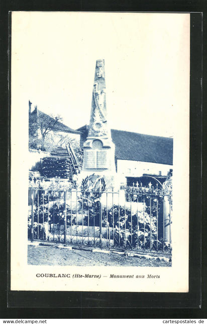 CPA Coublanc, Monument Aux Morts  - Other & Unclassified