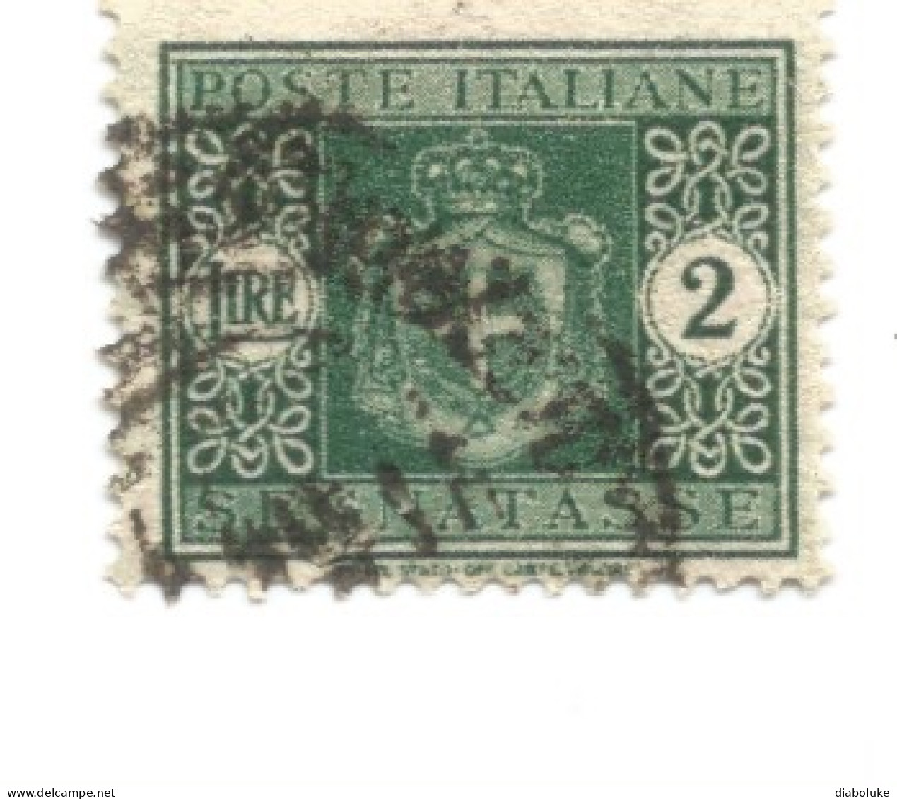 (REGNO D'ITALIA) 1945, SEGNATASSE, STEMMA SENZA FASCI, 2L - Francobollo Usato - Postage Due