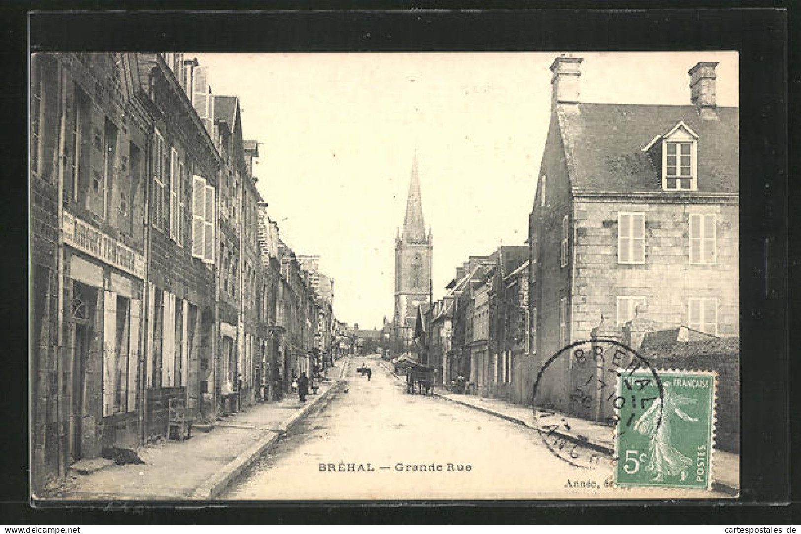 CPA Brehal, Grande Rue  - Brehal