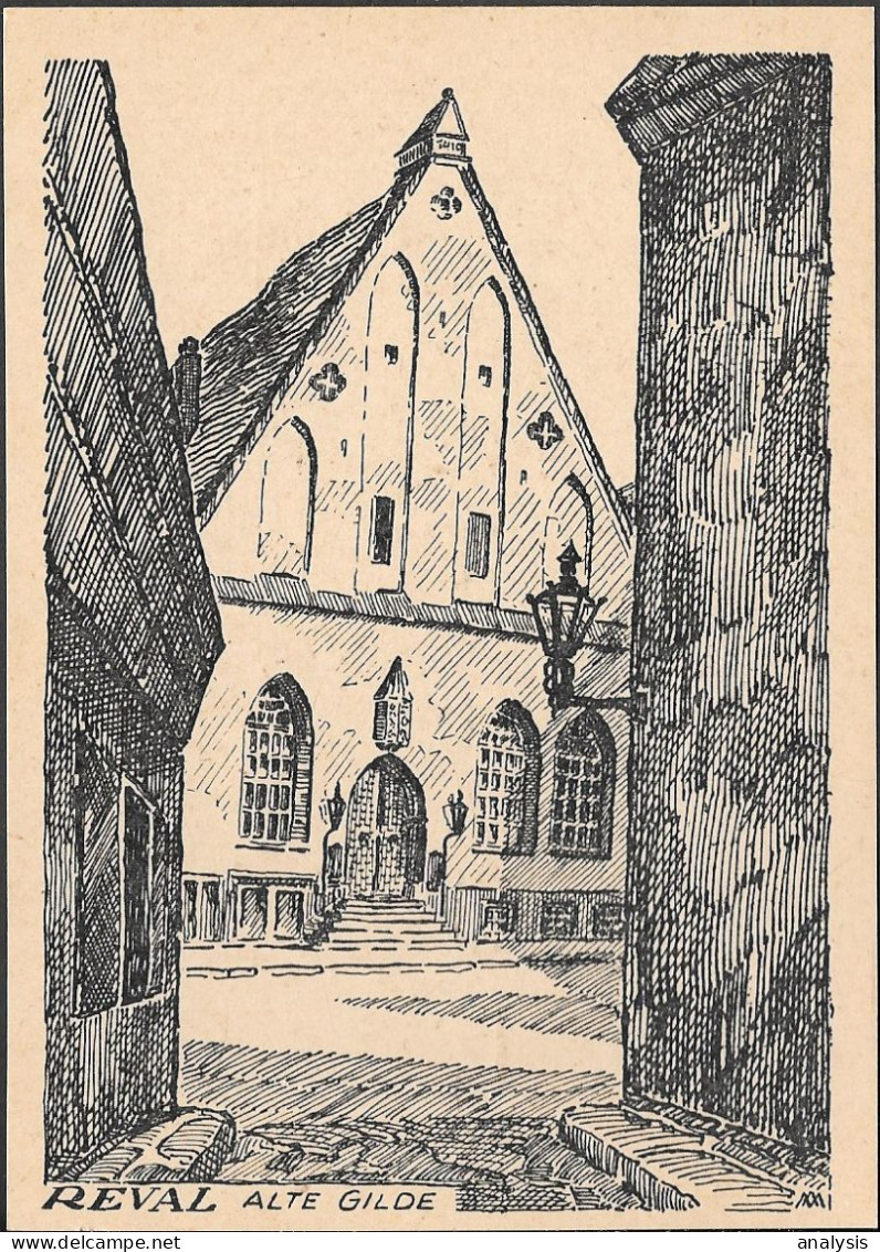 Estonia Tallinn Guild Hall Old PPC Pre 1945 - Estonie