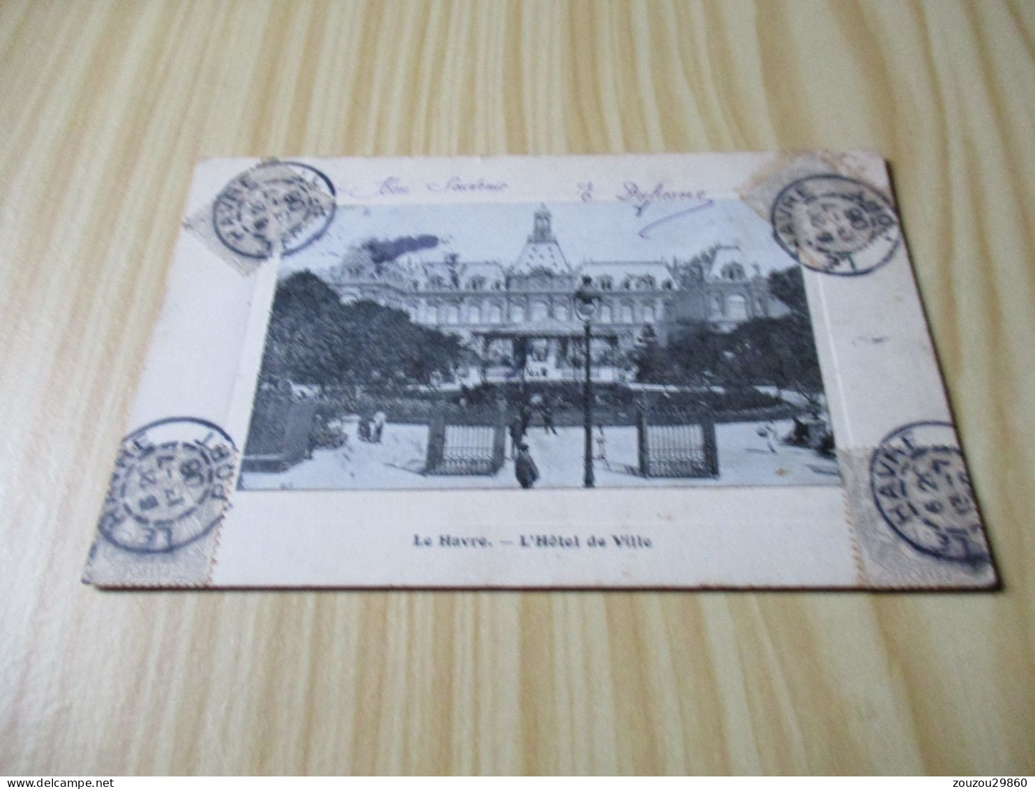 CPA Le Havre (76).L'Hôtel De Ville - Carte Animée, Oblitérée Le 13/07/1906. - Unclassified