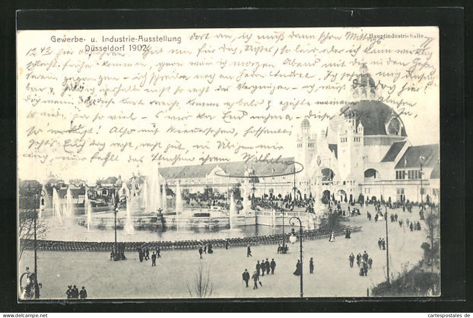 AK Düsseldorf, Gewerbe- Und Industrie-Ausstellung 1902, Hauptindustriehalle  - Ausstellungen
