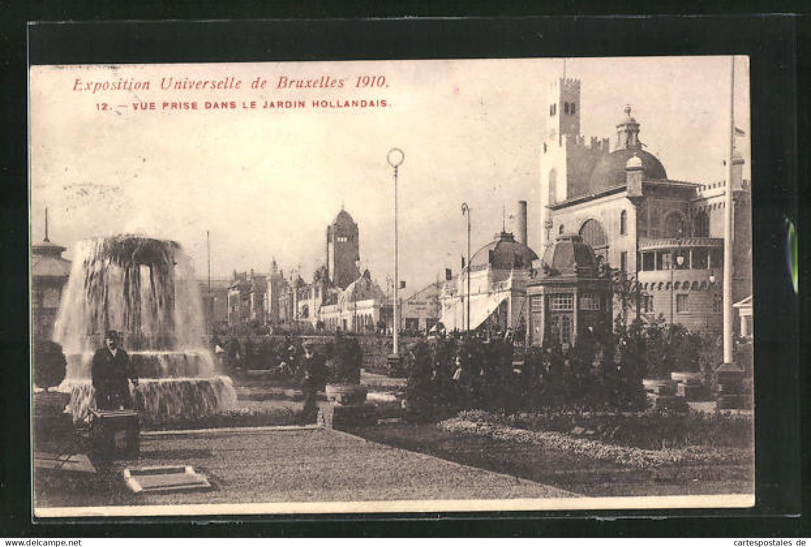 AK Bruxelles / Brüssel, Exposition Universelle 19109, Jardin Hollandais, Ausstellung  - Expositions