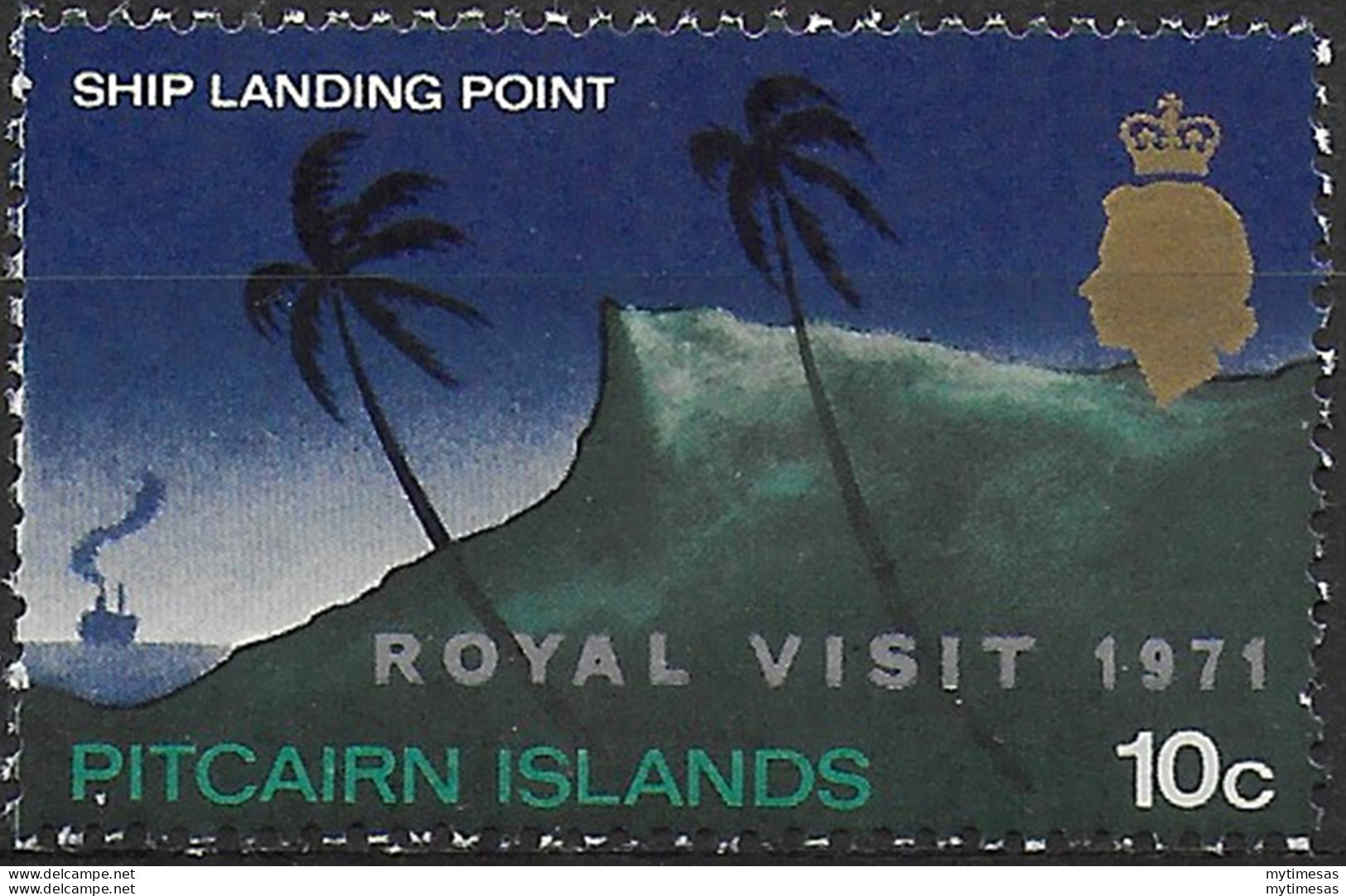 1971 Pitcairn Islands Royal Visit 1v. MNH SG N. 115 - Altri & Non Classificati