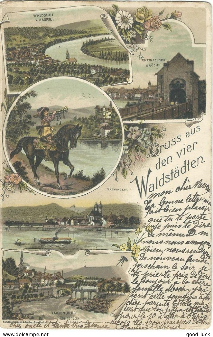 SUISSE CARTE  10c   AMBULANT N°21 POUR MULHOUSE ( HAUT RHIN )   DE 1900 LETTRE COVER - Brieven En Documenten
