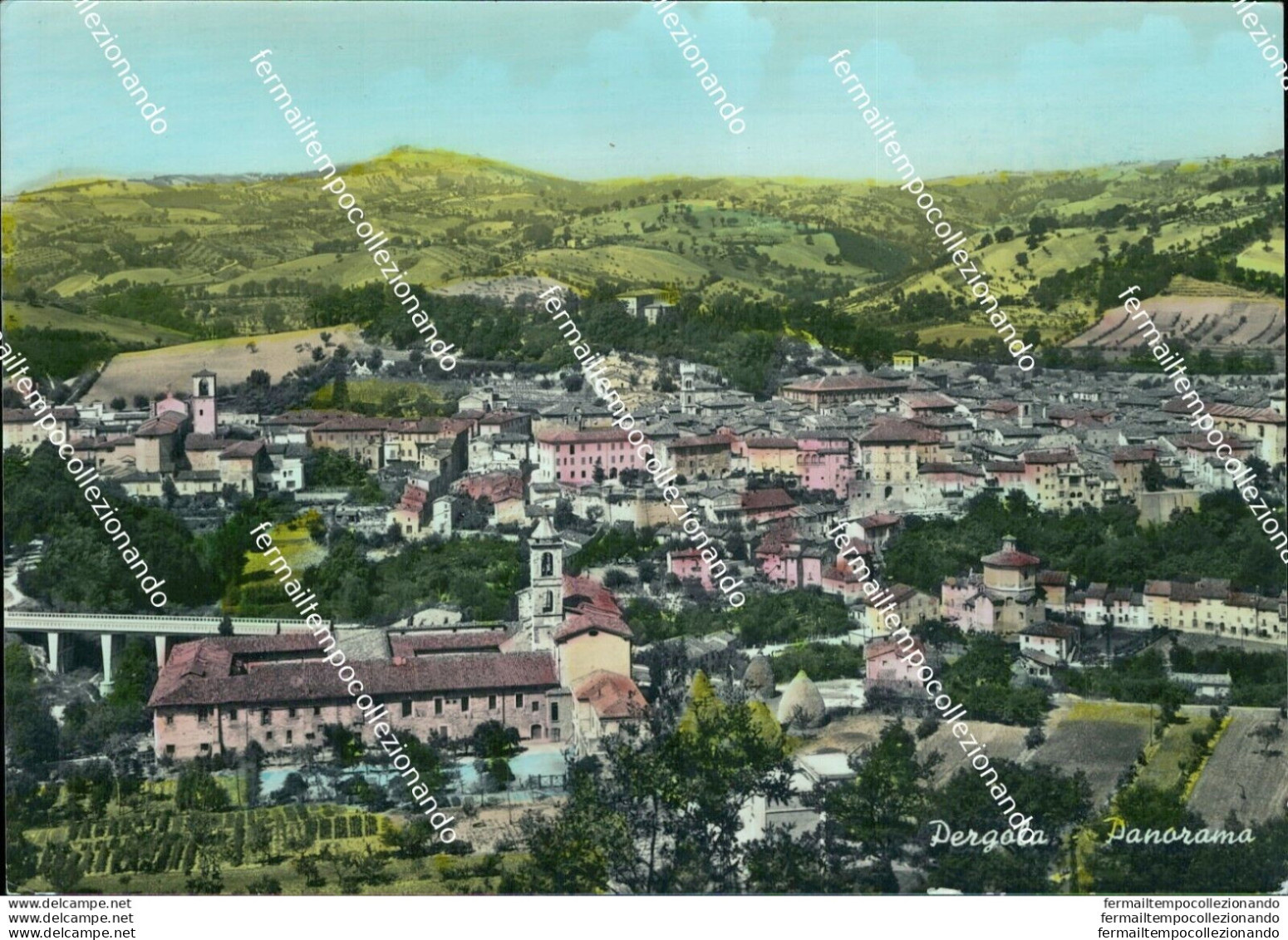 Bf554 Cartolina Pergola Panorama Provincia Di Pesaro - Pesaro