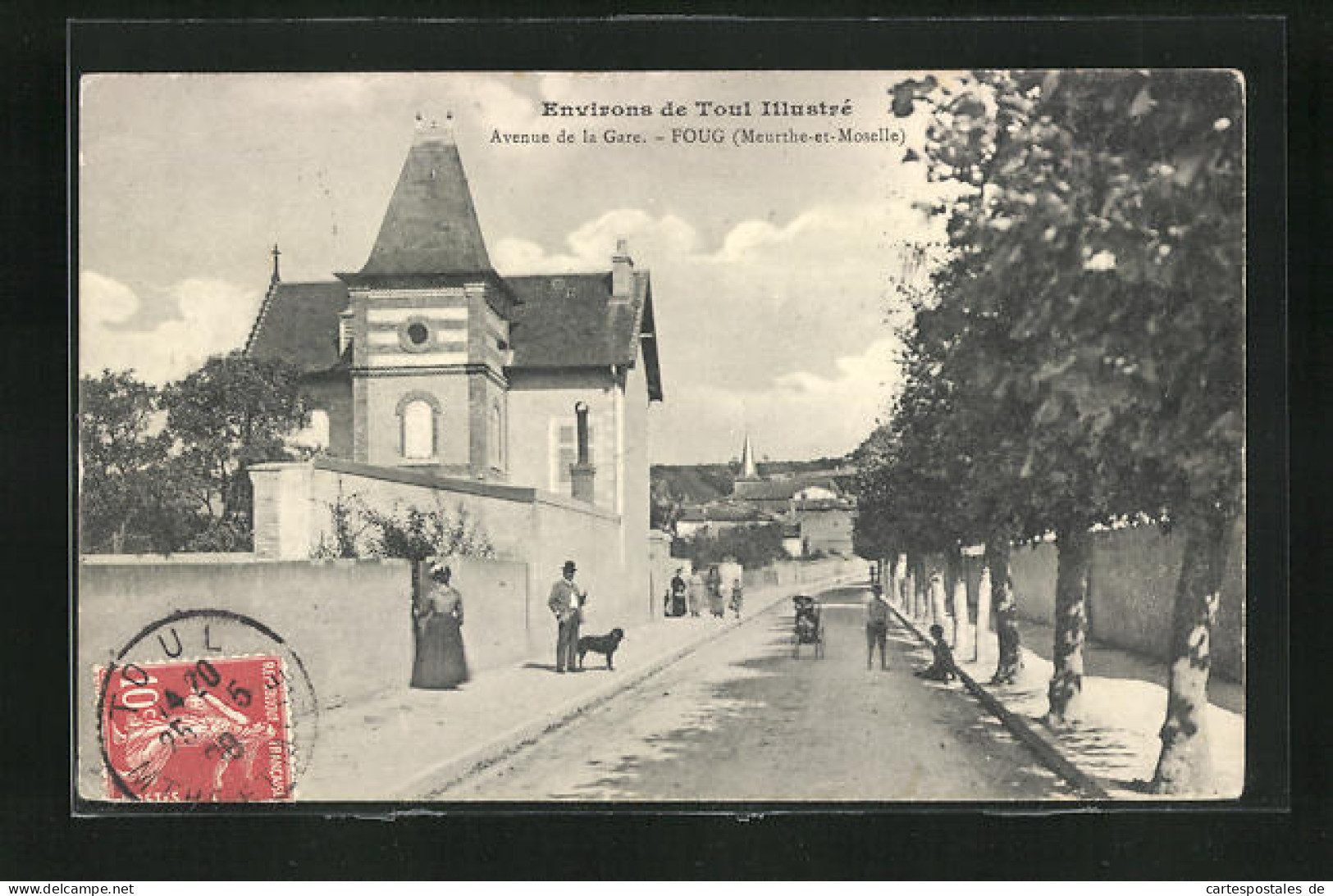 CPA Foug, Avenue De La Gare  - Foug