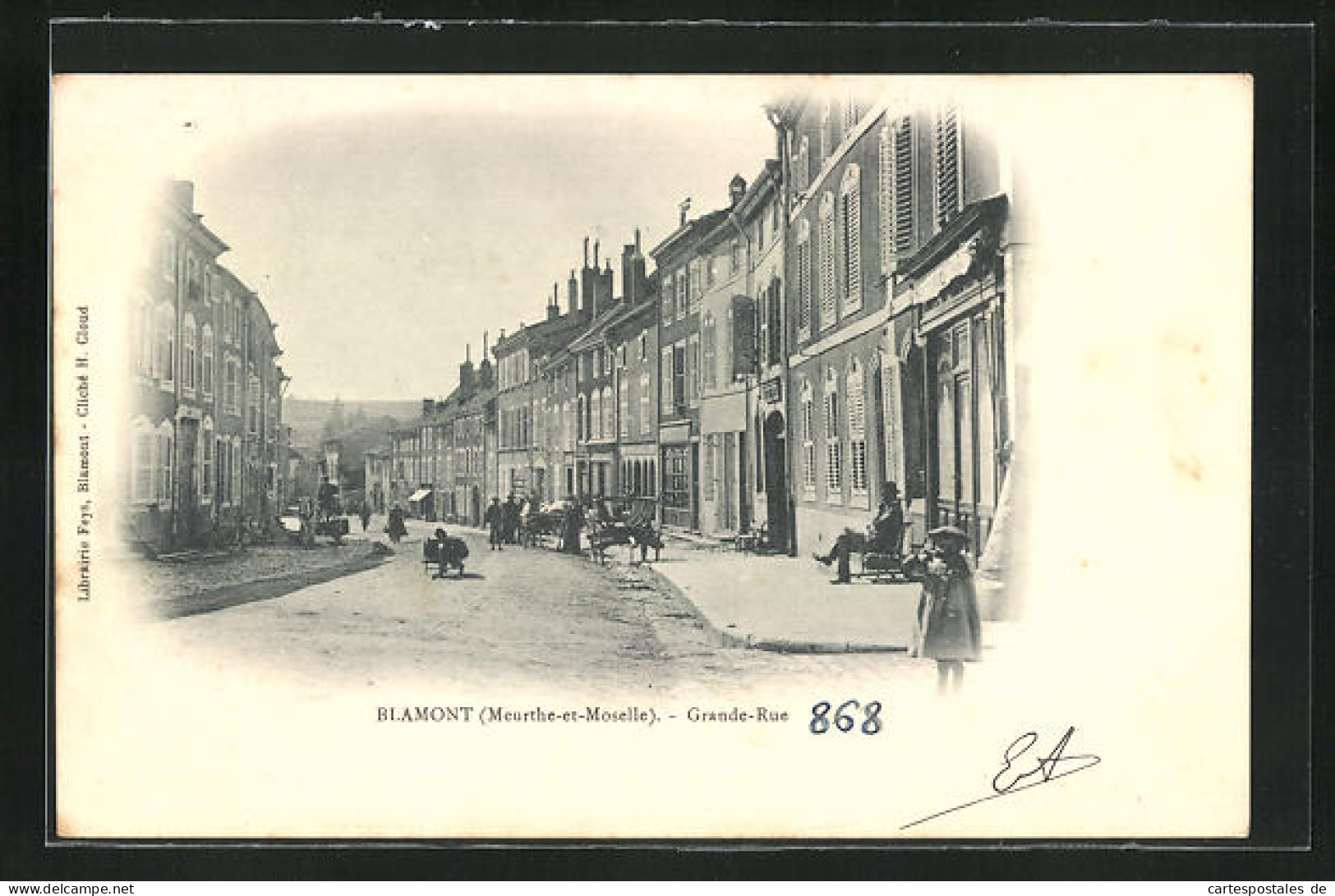 CPA Blamont, Grande-Rue, Hauptstrasse  - Blamont