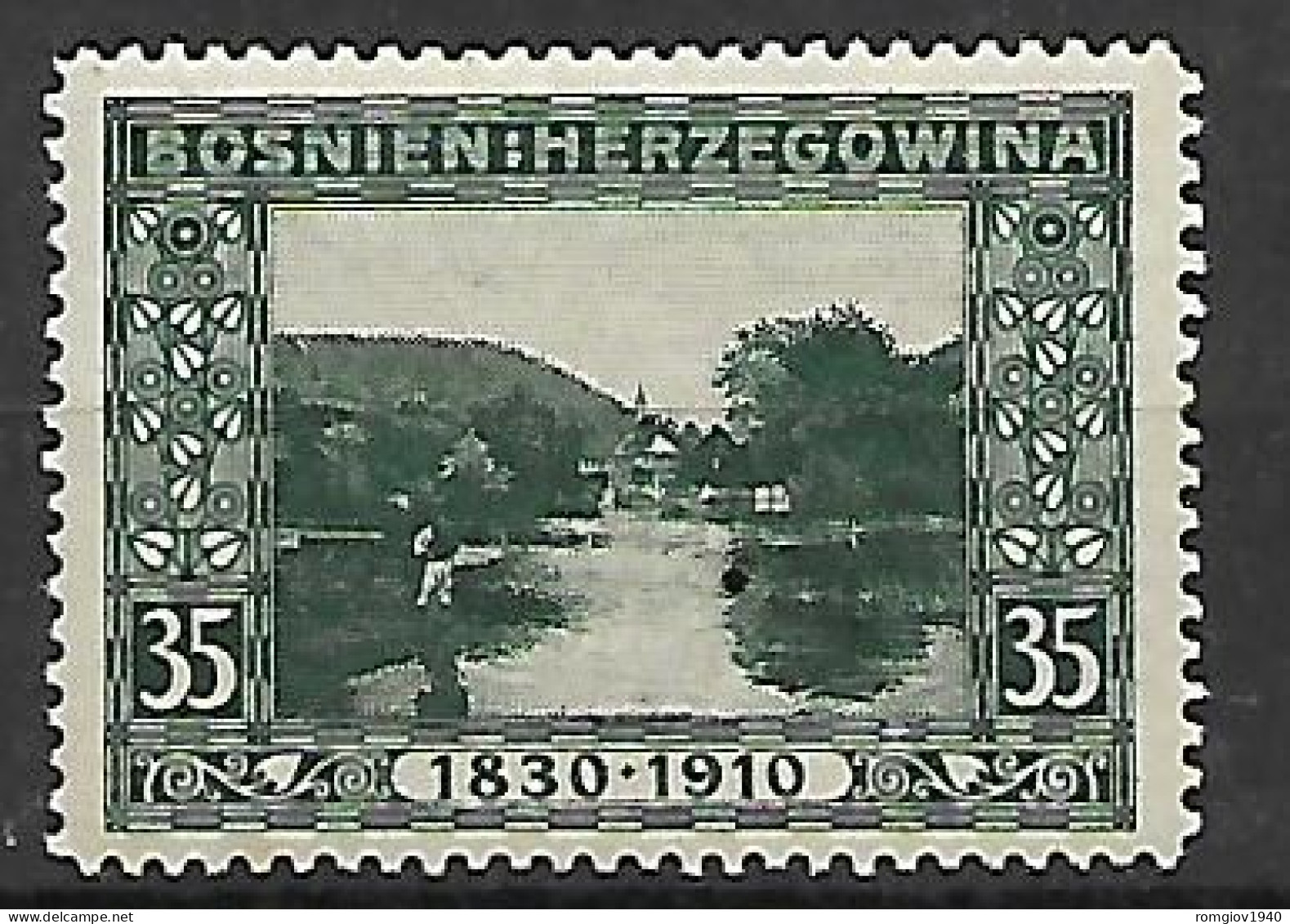 BOSNIA EZERGOVINA  1910  80° GENETLIACO DELL'IMPERATORE D'AUSTRIA UNIF. 54 MLH VF - Bosnië En Herzegovina