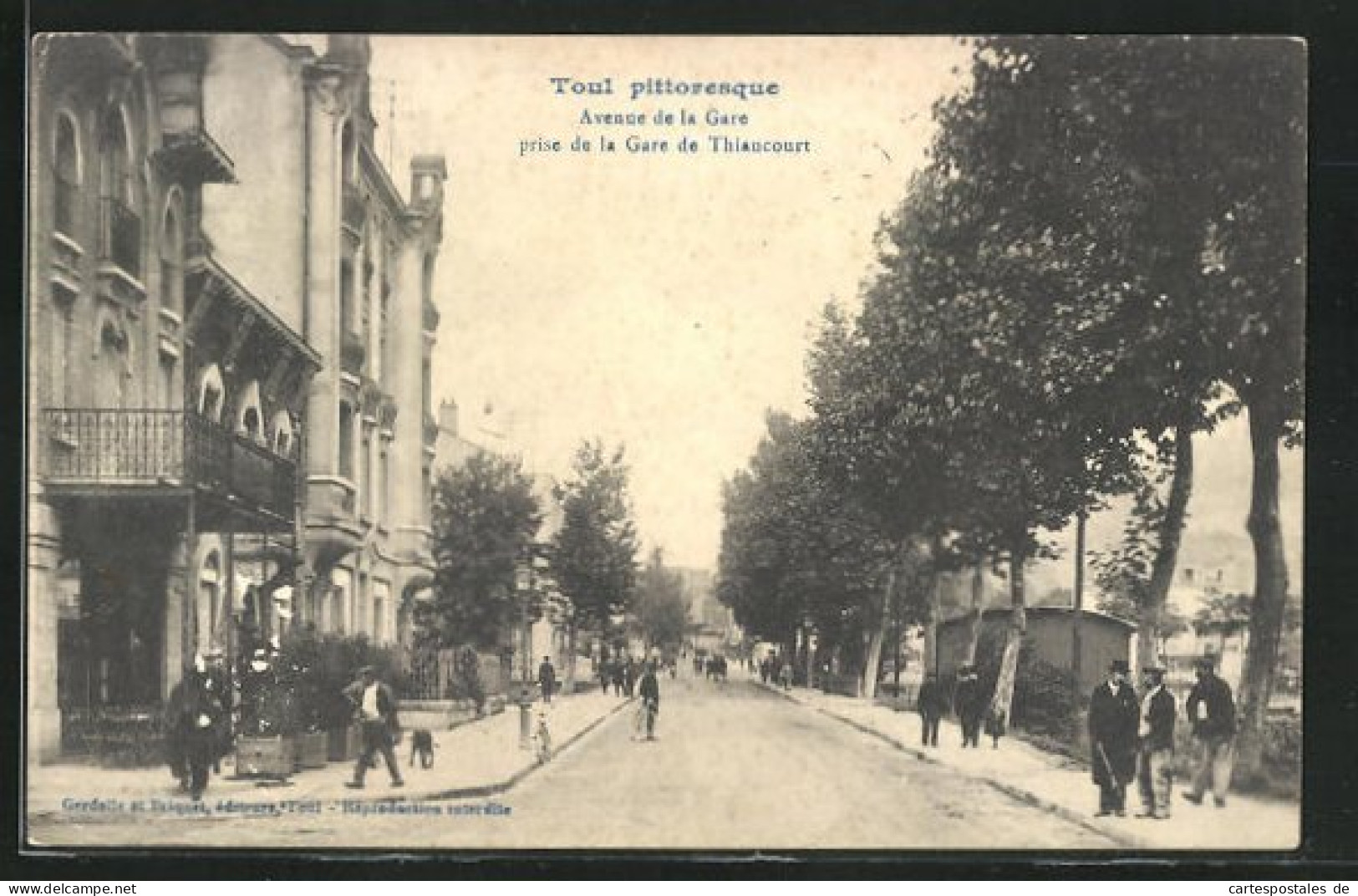 CPA Toul, Avenue De La Gare, Blick In Die Rue De La Gare  - Toul