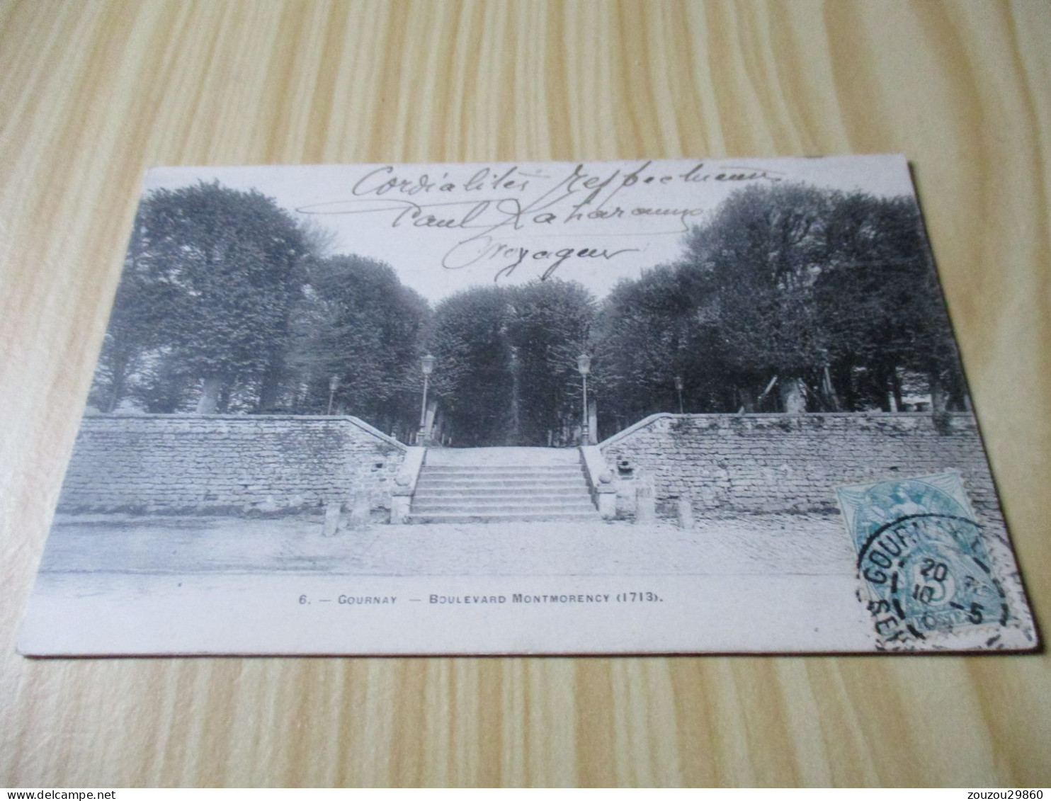 CPA Gournay (76).Boulevard Montmorency - Carte Oblitérée Le 10/05/1904. - Gournay-en-Bray