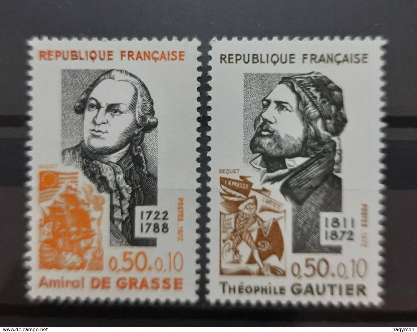 France Yvert 1727-1728** Année 1972 MNH. - Neufs