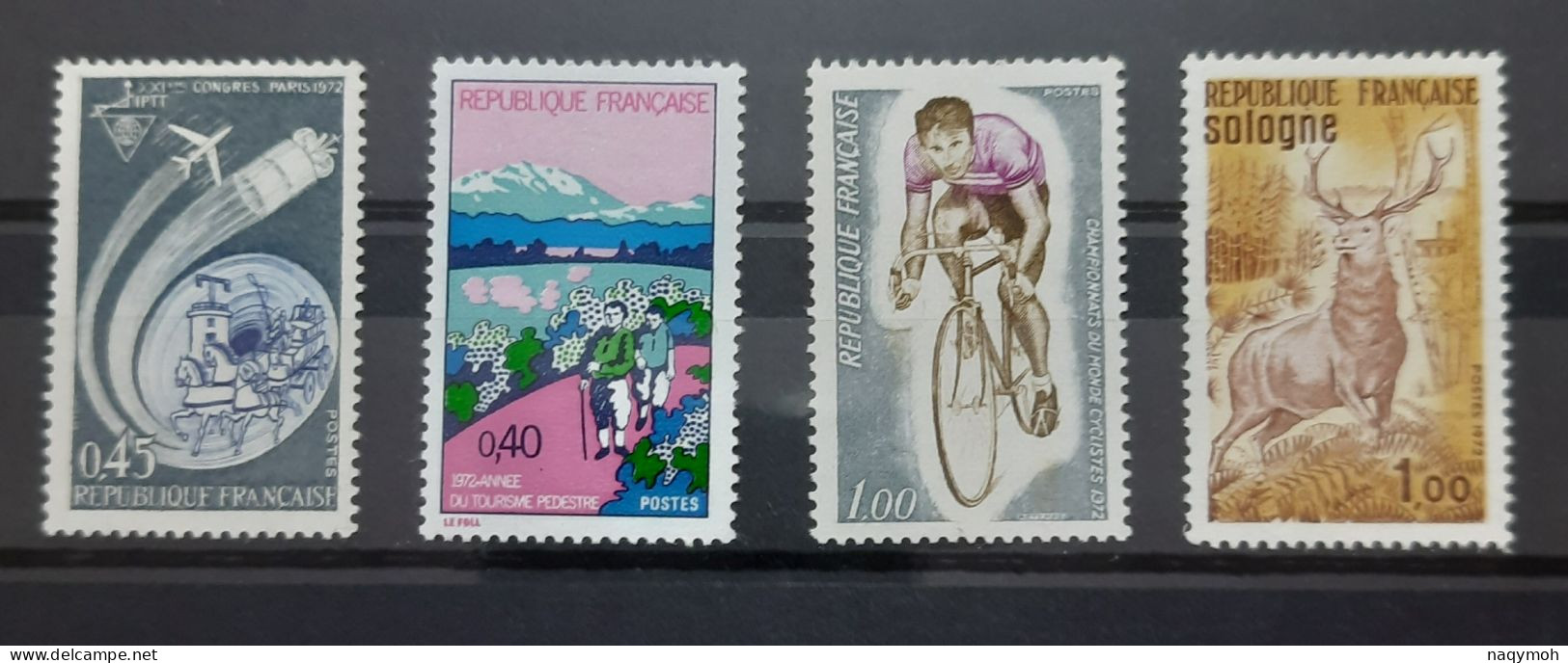 France Yvert 1721-1723-1724-1725** Année 1972 MNH. - Neufs